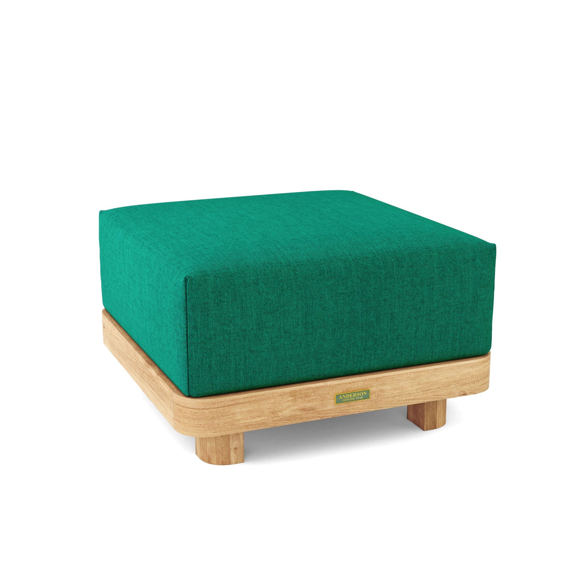 Granada Ottoman – Furniture (Forest Green) by Anderson Teak