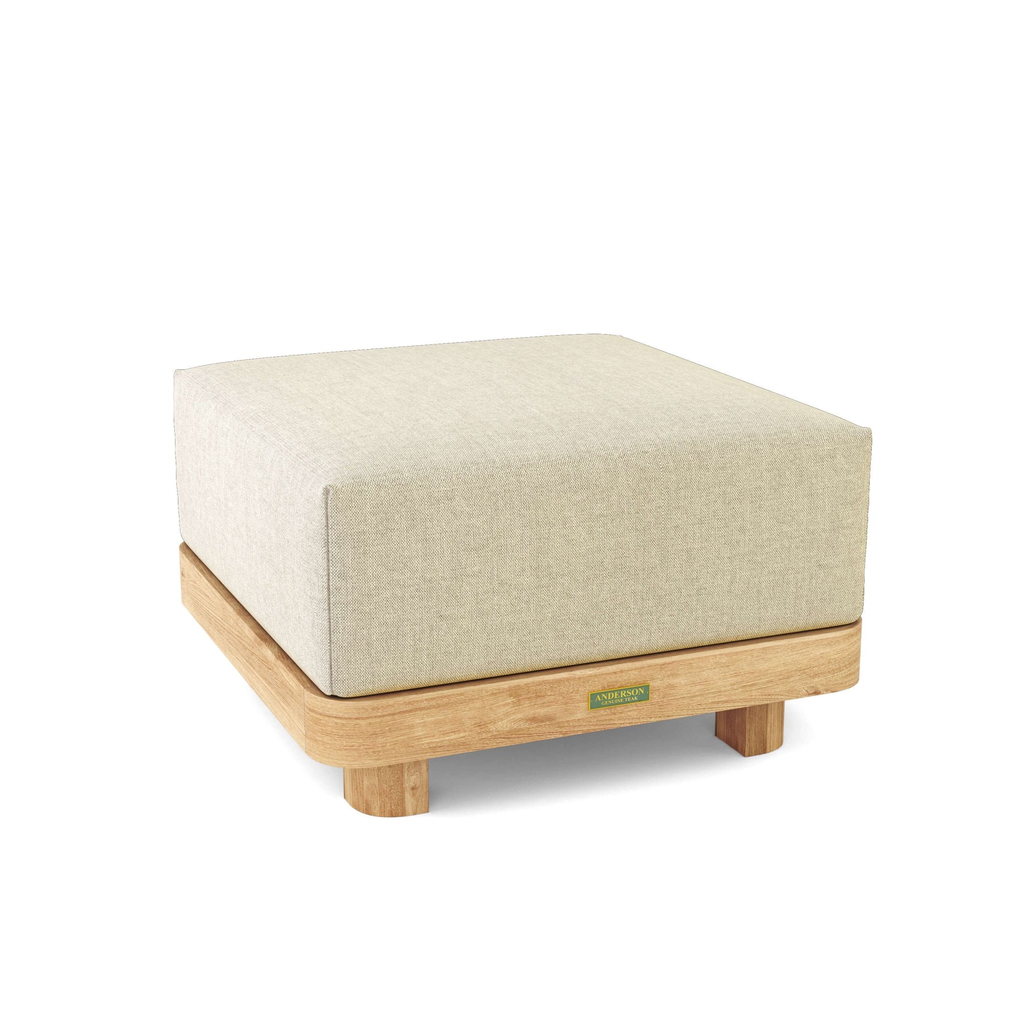 Granada Ottoman – Furniture (Linen Antique Beige) by Anderson Teak