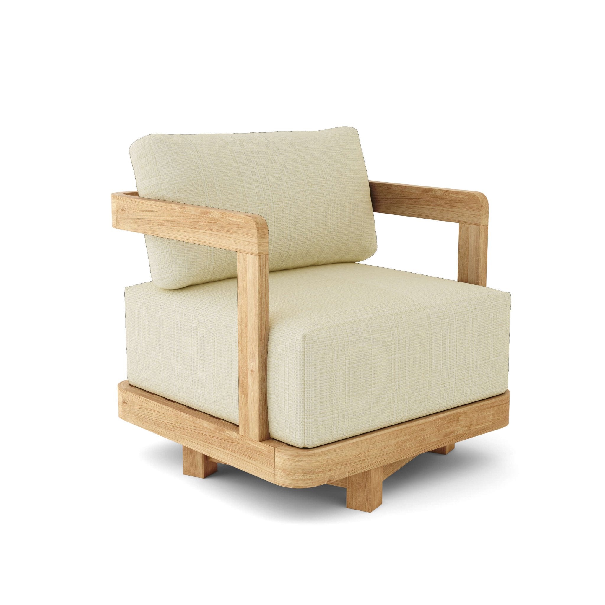 Granada Swivel Armchair – Furniture (Linen Antique Beige) by Anderson Teak