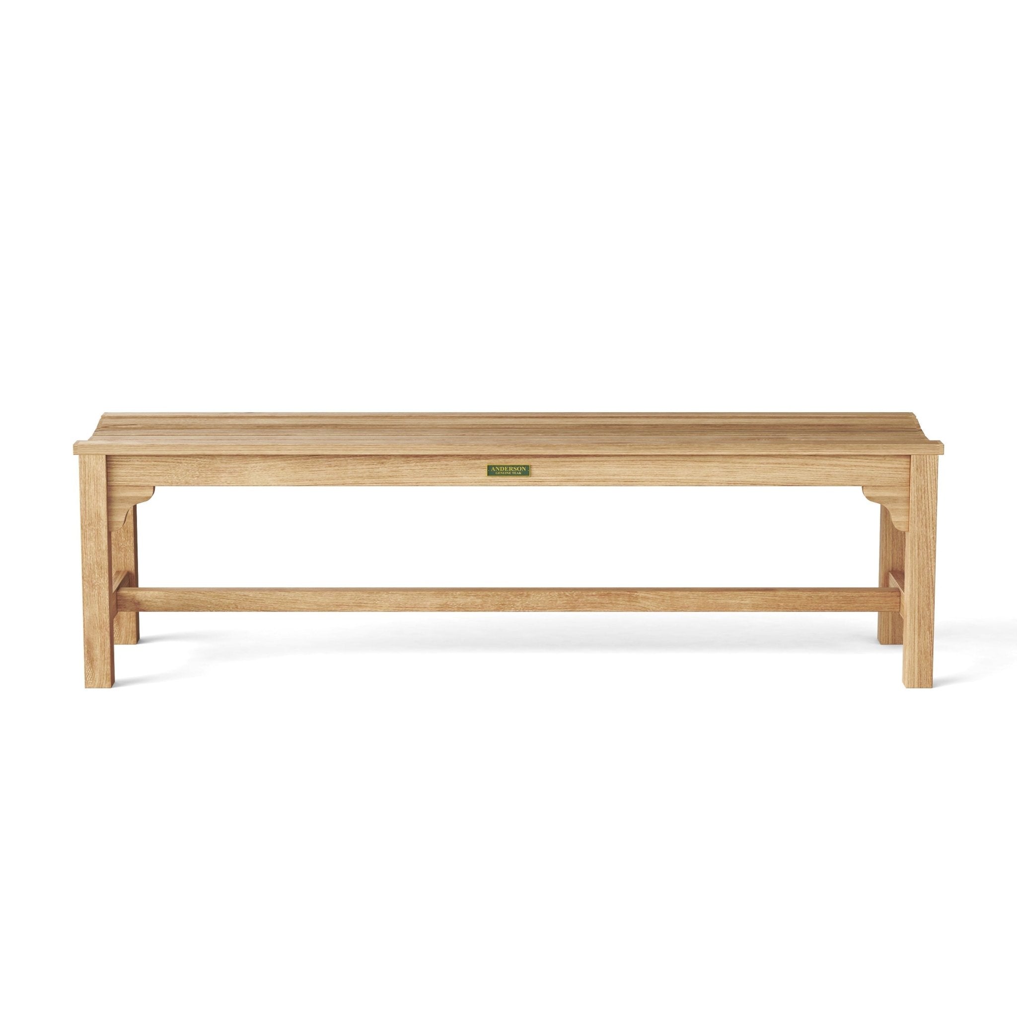 Hampton Backless Bench – () by Anderson Teak