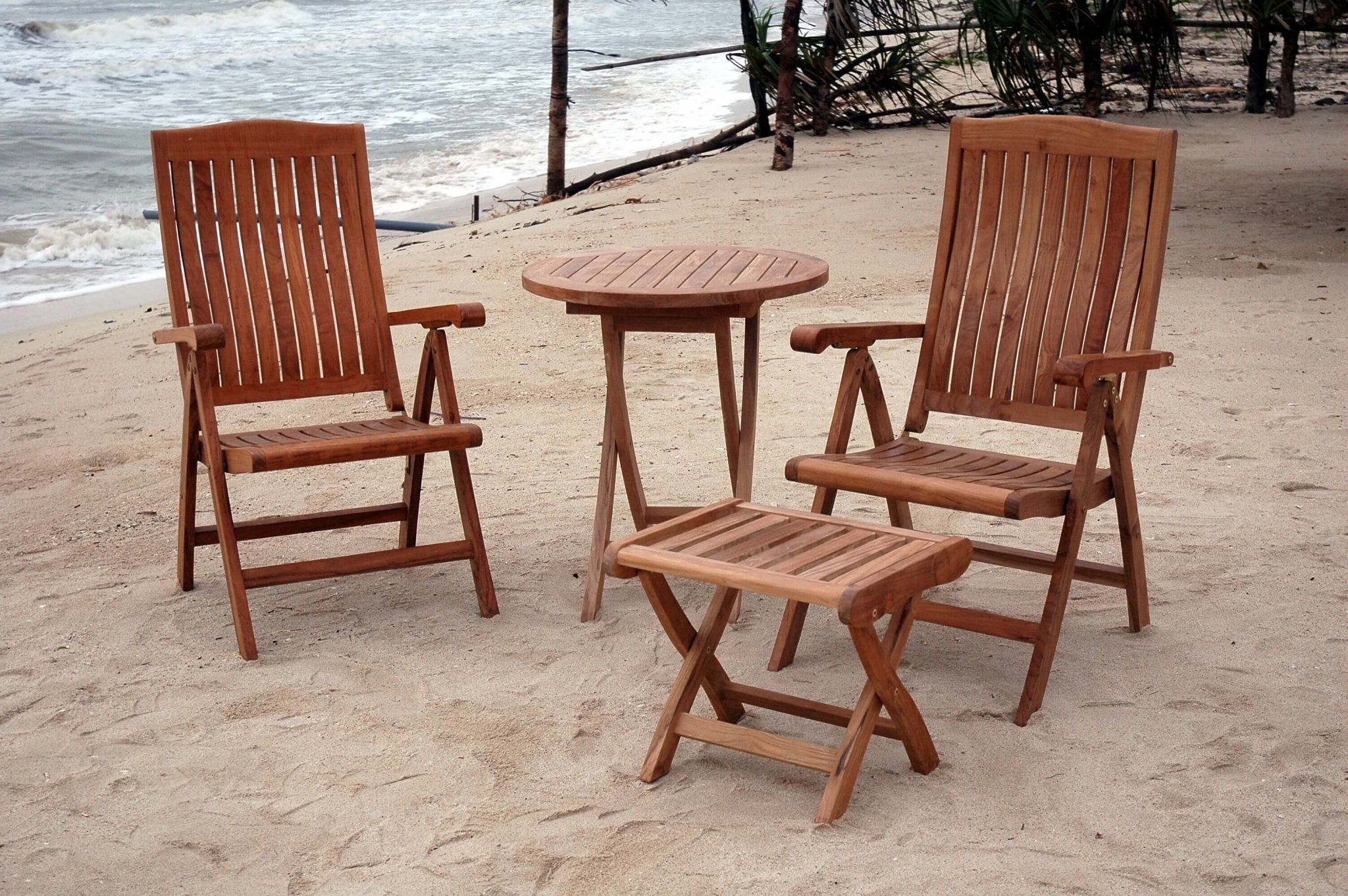 Katana 4 - pc Bahama Reclining Chair Set – () by Anderson Teak