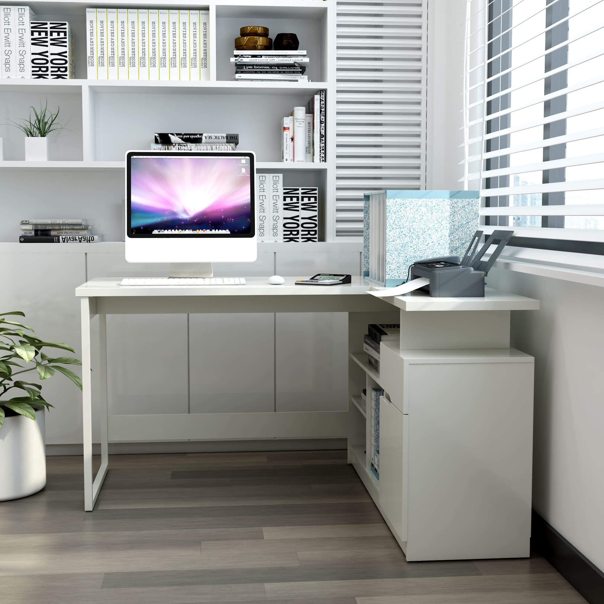Lexi 55" Corner Desk – () by Modern Haus