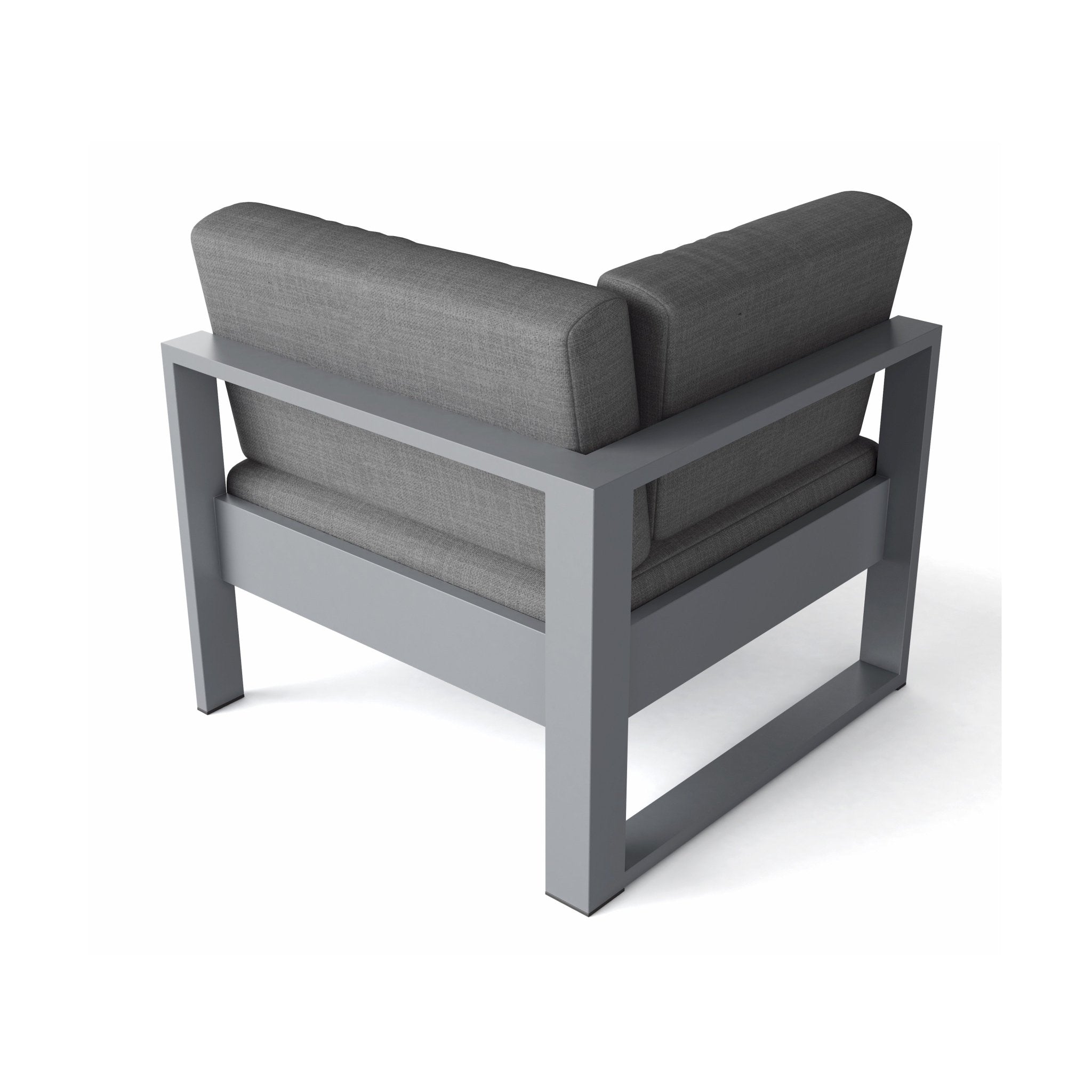 Lucca Corner Chair – (Cast Slate/Bliss Smoke) by Montserrat Collection