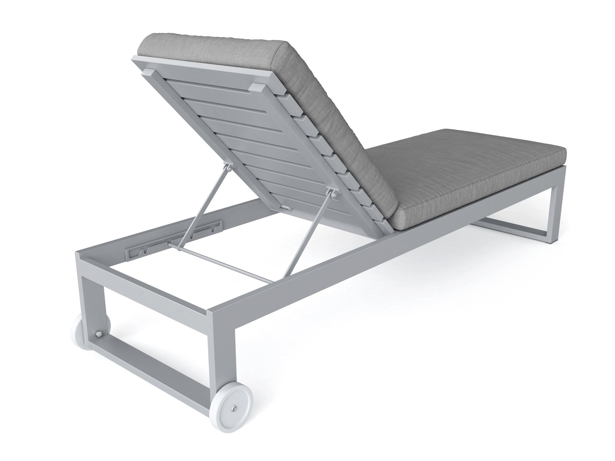 Lucca Sun Lounger – Teak Daybed (Dark Grey) by Montserrat Collection
