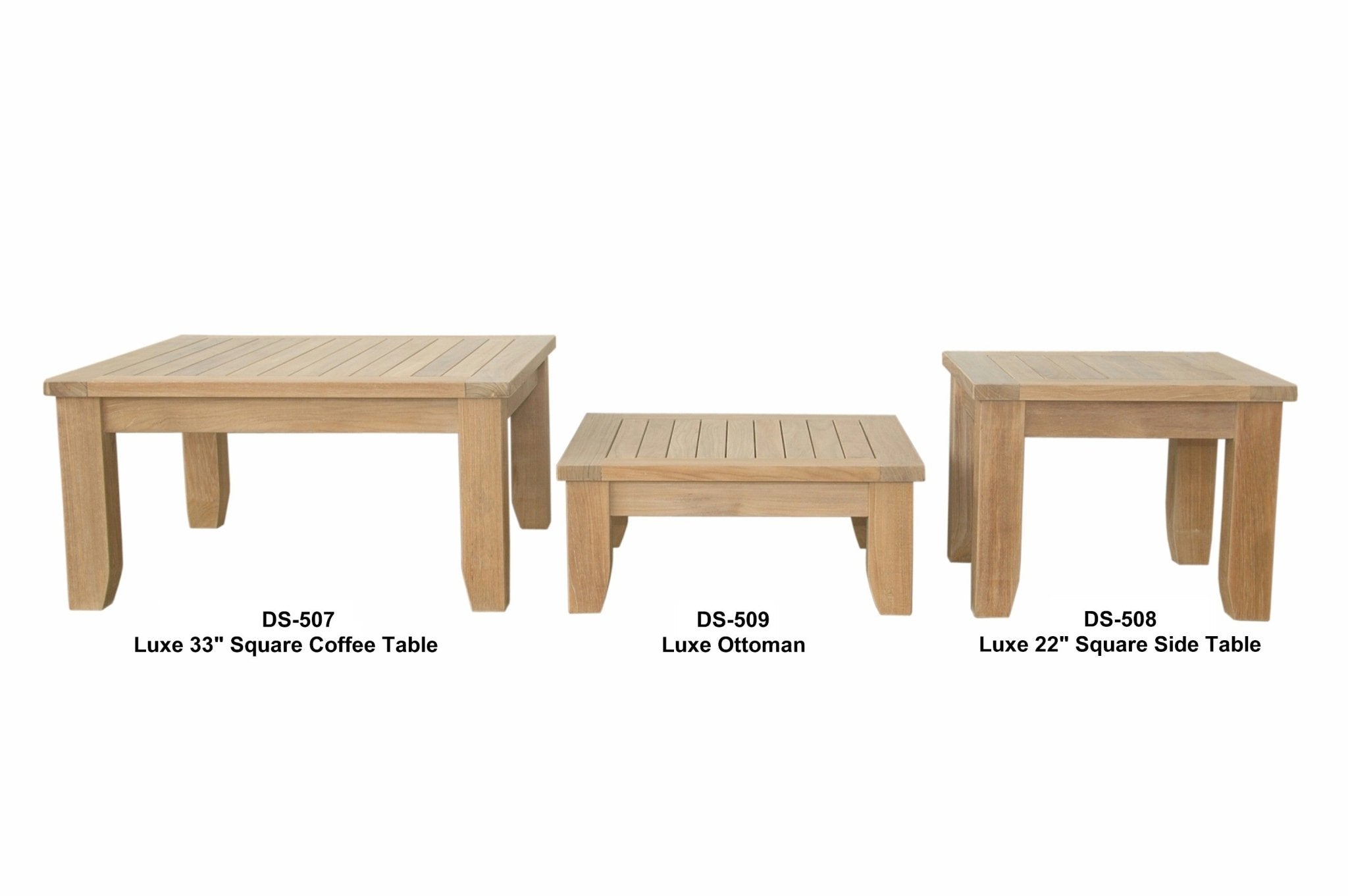 Luxe 22" Square Side Table – () by Anderson Teak