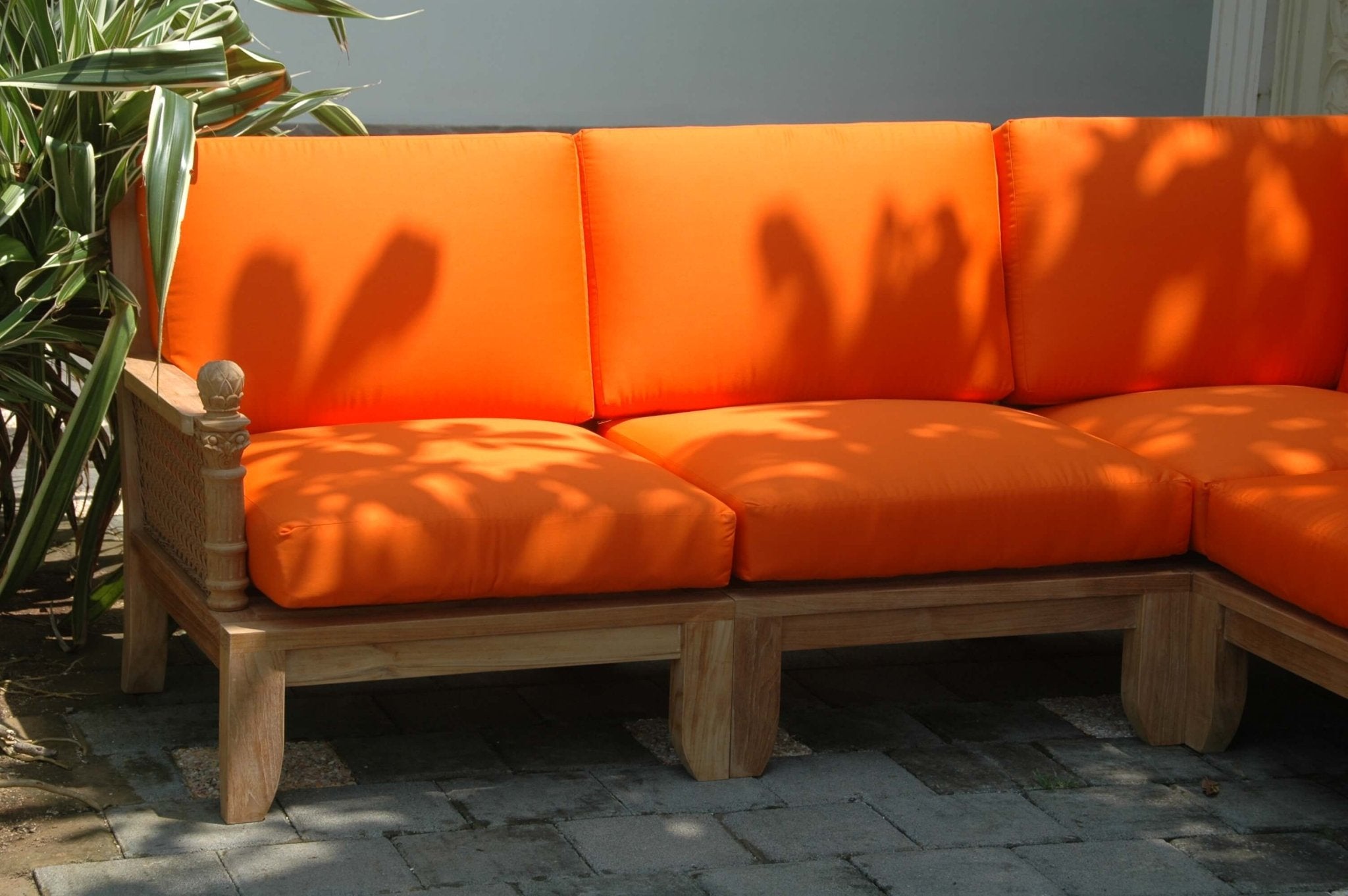 Luxe 5 Pieces Modular Set – Teak Sofa (Granite) by Anderson Teak