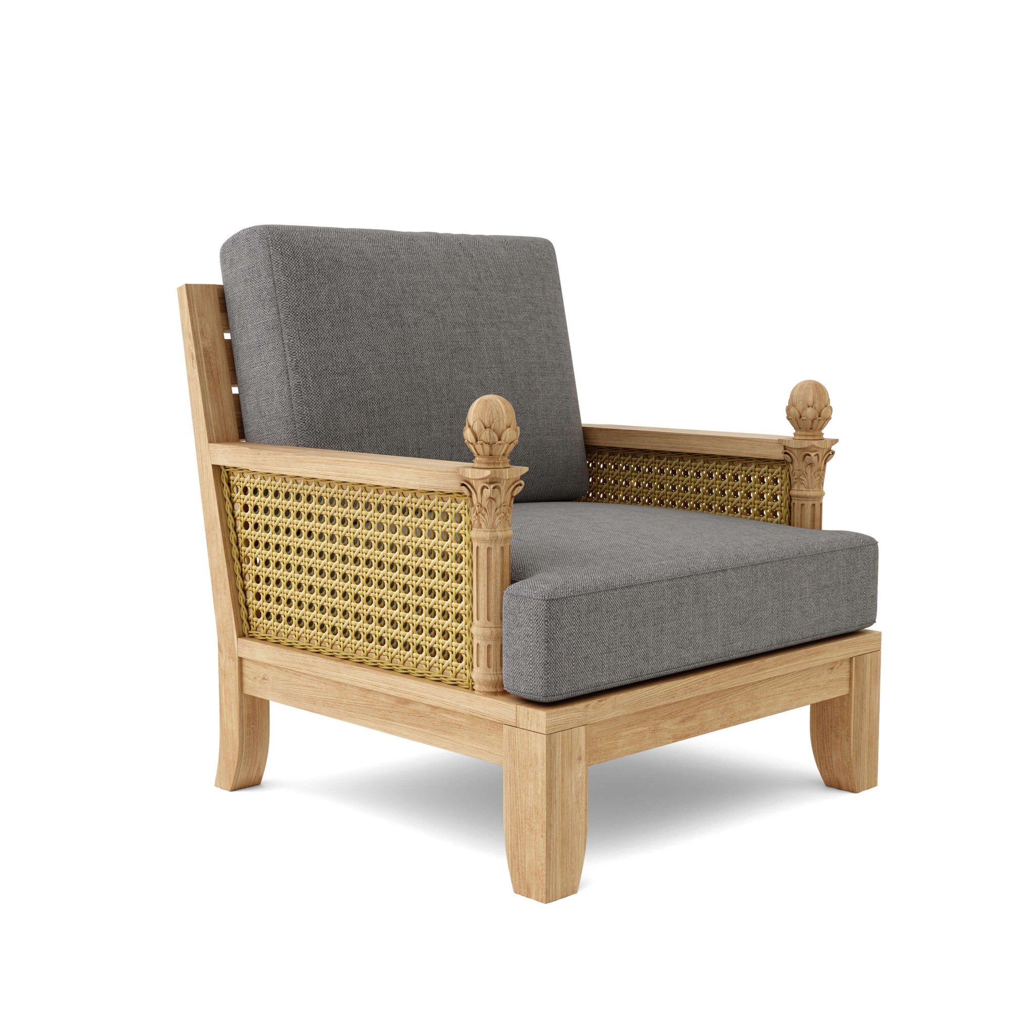 Luxe Deep Seating Armchair – (Cast Slate/Bliss Smoke) by Anderson Teak