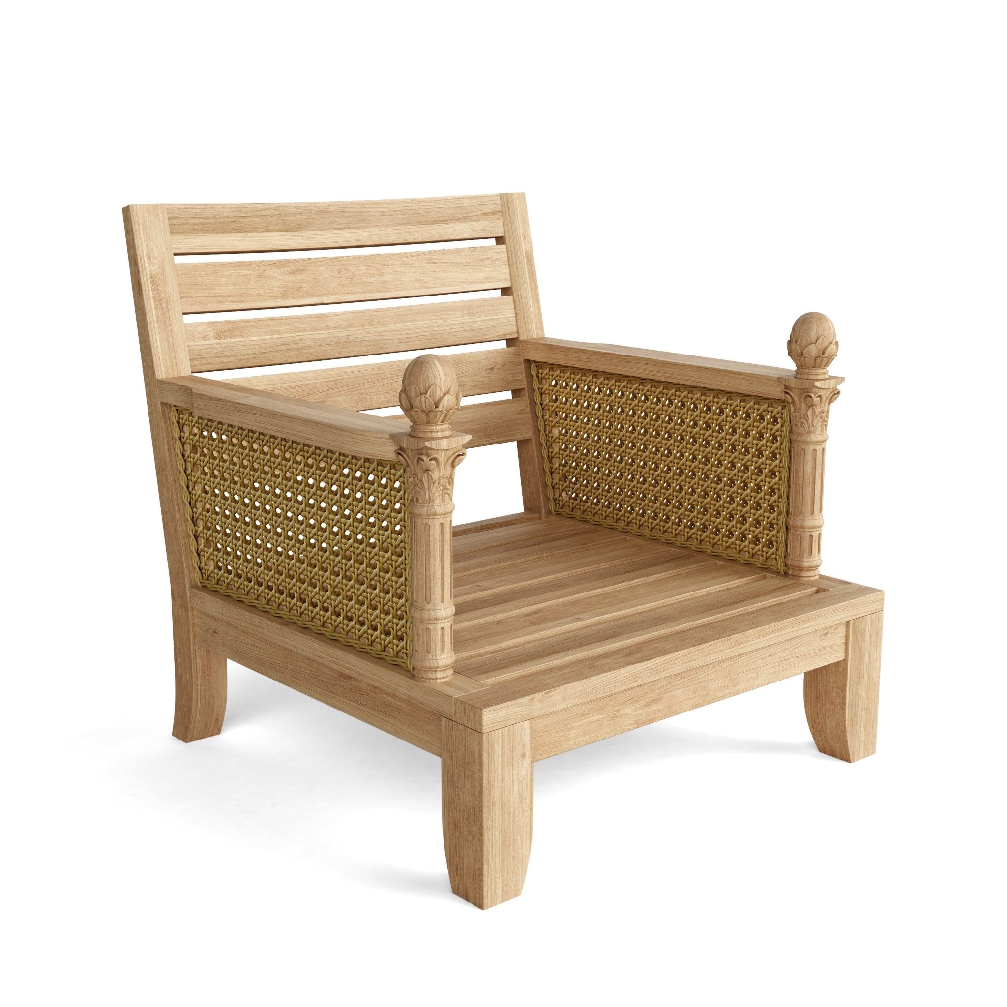 Luxe Deep Seating Armchair – (Cast Slate/Bliss Smoke) by Anderson Teak