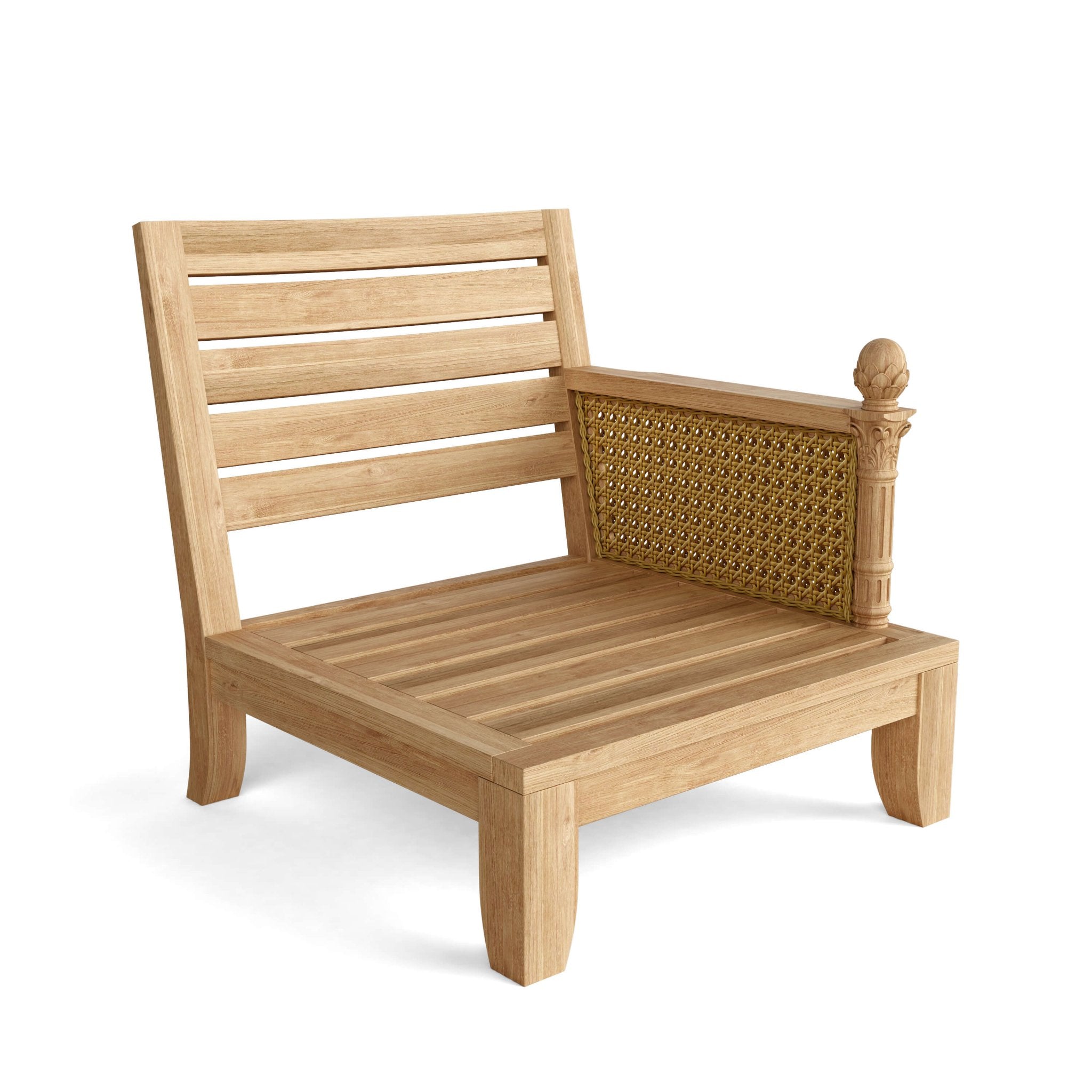 Luxe Left Modular – (Cast Slate/Bliss Smoke) by Anderson Teak
