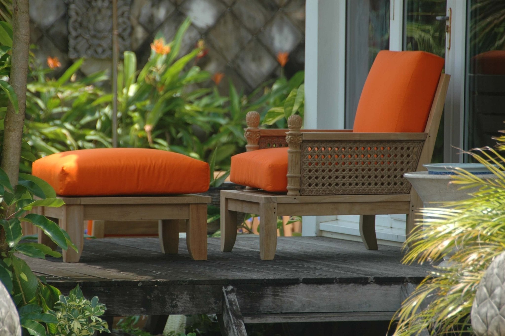 Luxe Modular Deep Seating Set – (Cast Slate/Bliss Smoke) by Anderson Teak