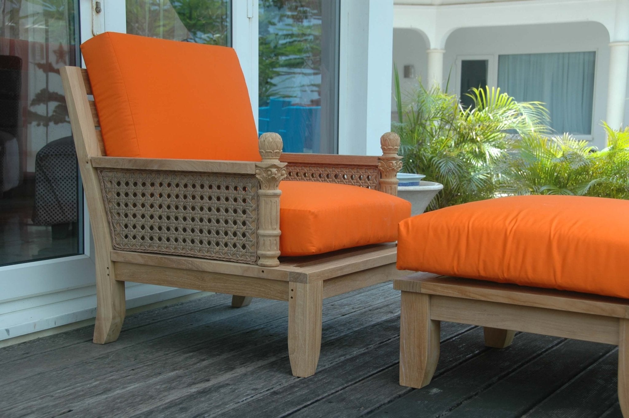 Luxe Modular Deep Seating Set – (Cast Slate/Bliss Smoke) by Anderson Teak