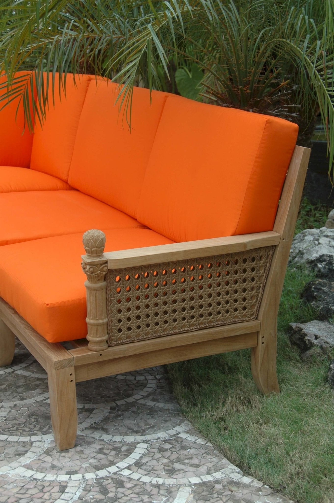 Luxe Modular Deep Seating Set – (Cast Slate/Bliss Smoke) by Anderson Teak