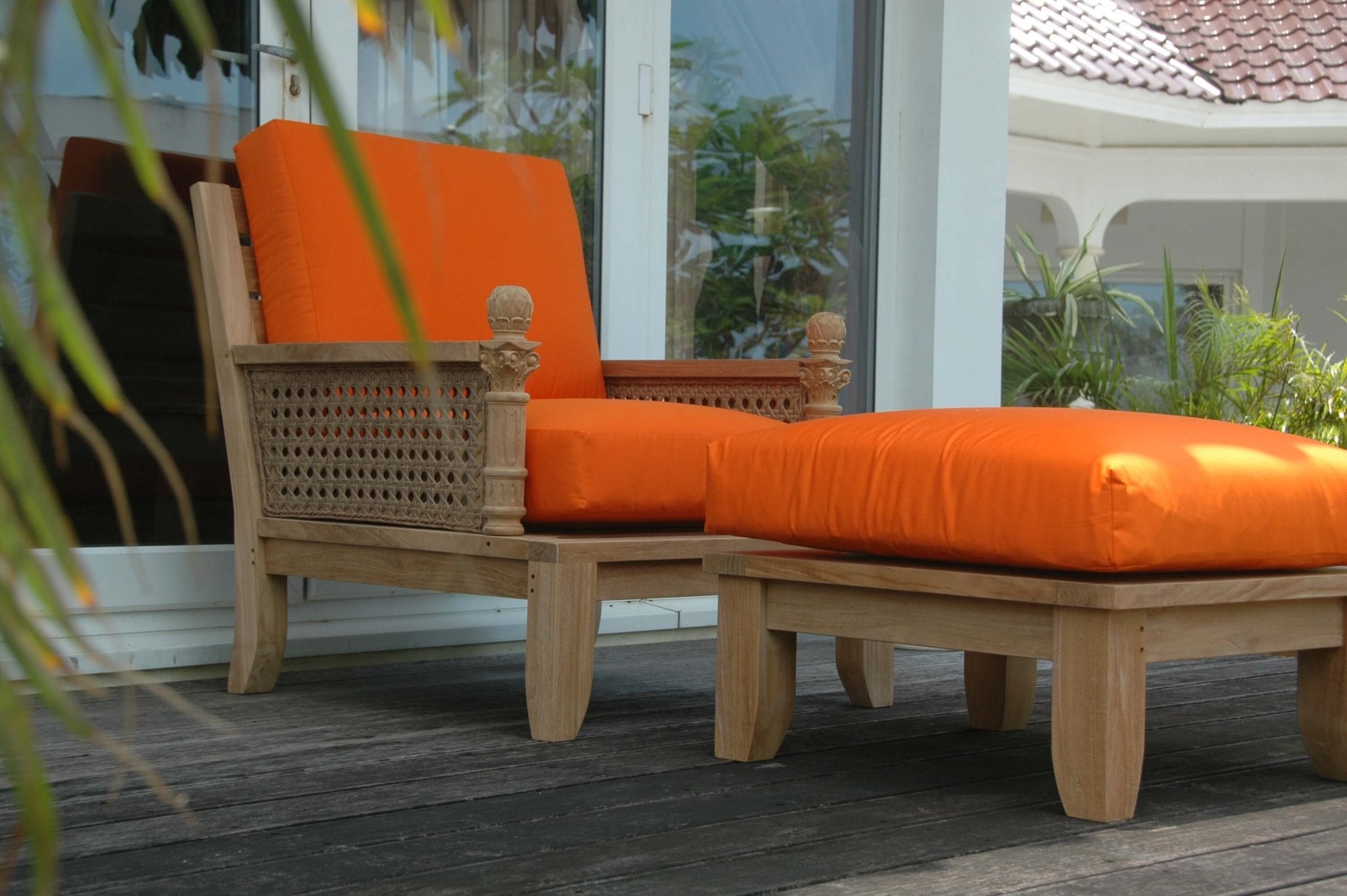 Luxe Modular Deep Seating Set – (Cast Slate/Bliss Smoke) by Anderson Teak