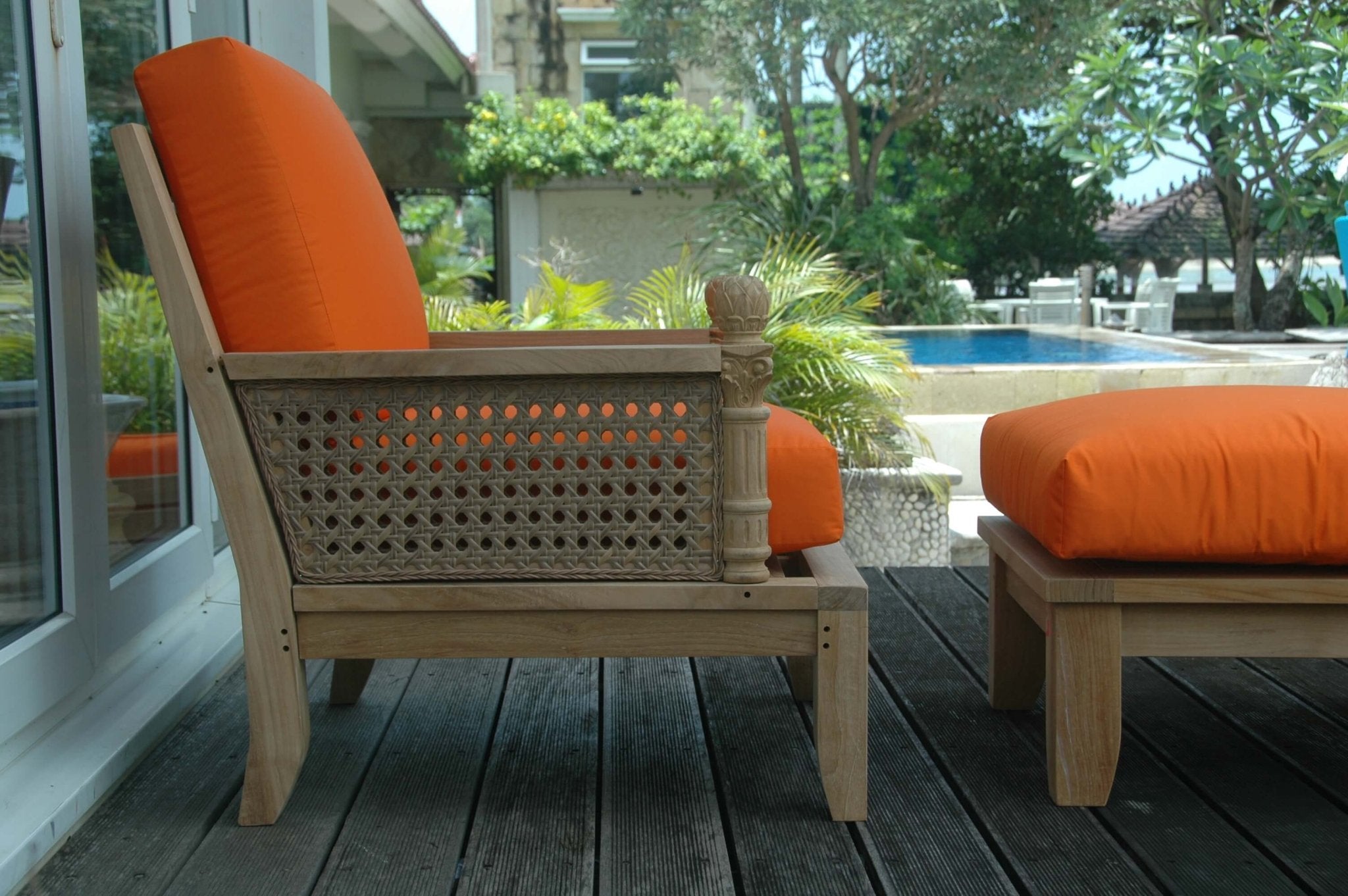 Luxe Modular Deep Seating Set – (Cast Slate/Bliss Smoke) by Anderson Teak