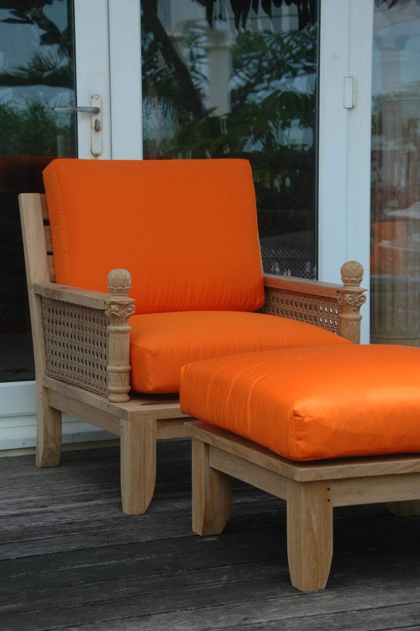Luxe Modular Deep Seating Set – (Cast Slate/Bliss Smoke) by Anderson Teak