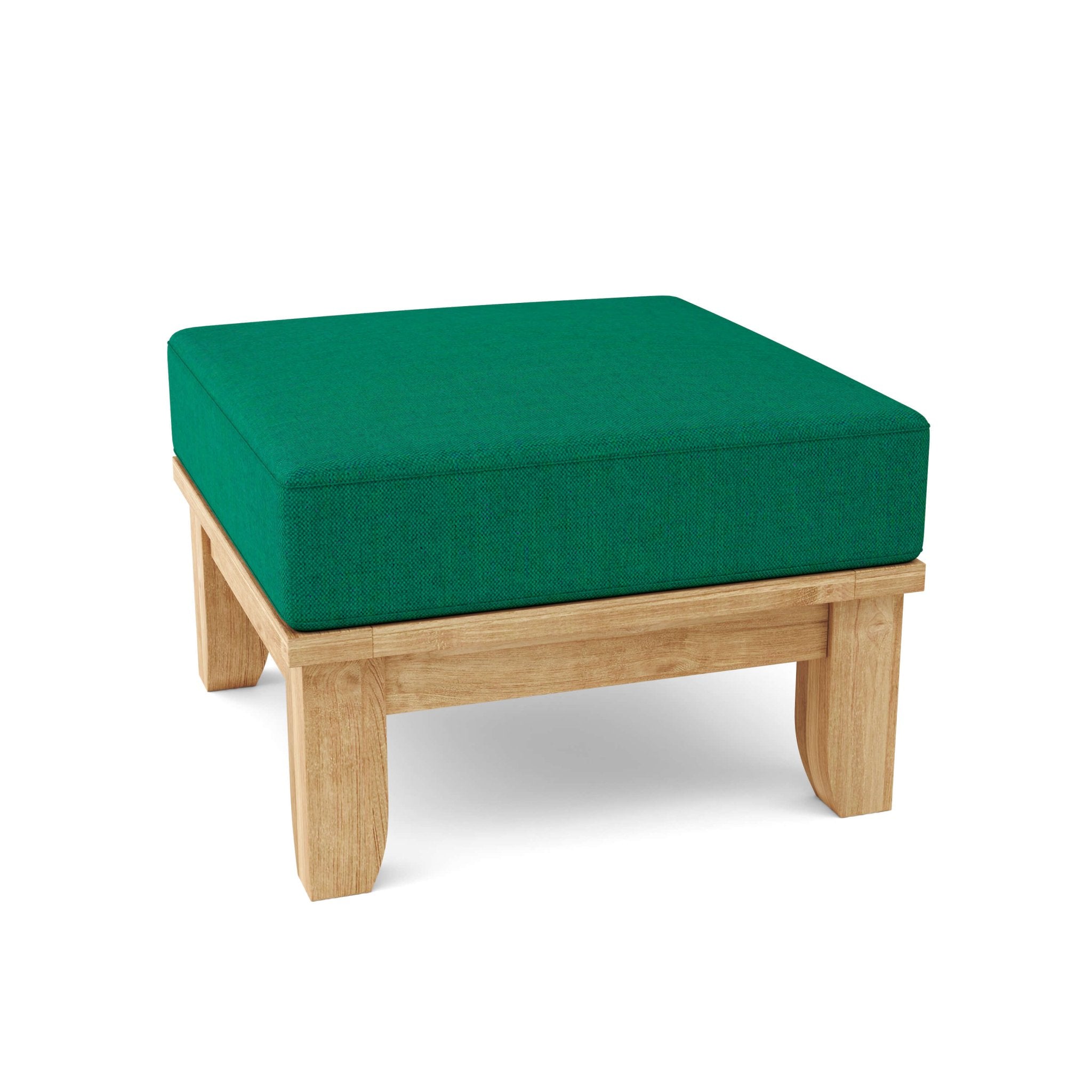 Luxe Ottoman – (Forest Green) by Anderson Teak