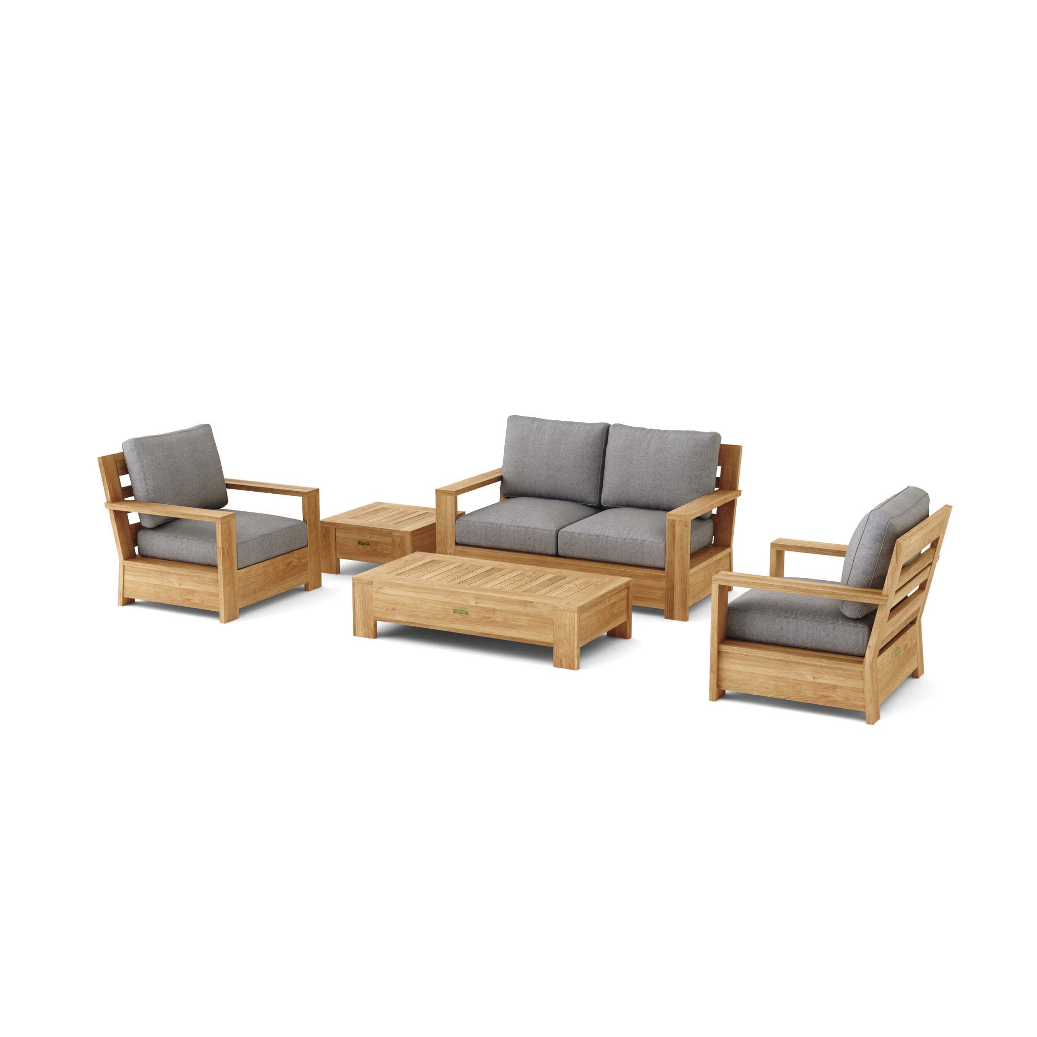 Madera 5 - pc Deep Seating – (Cast Slate) by Anderson Teak