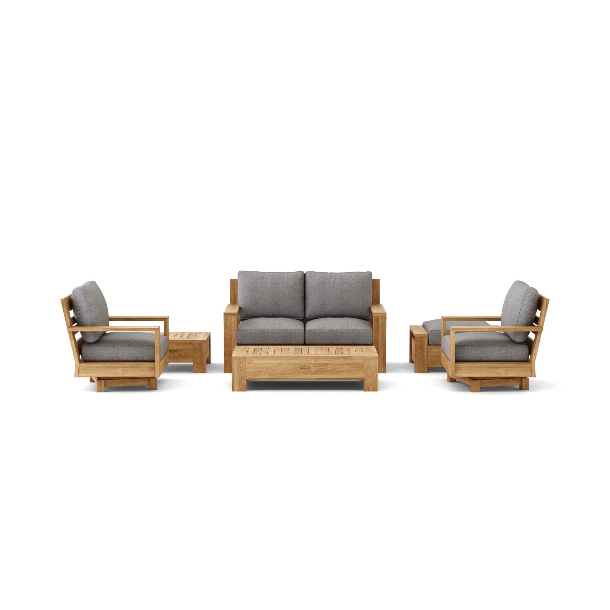 Madera 6 - pc Deep Seating – (Cast Slate) by Anderson Teak