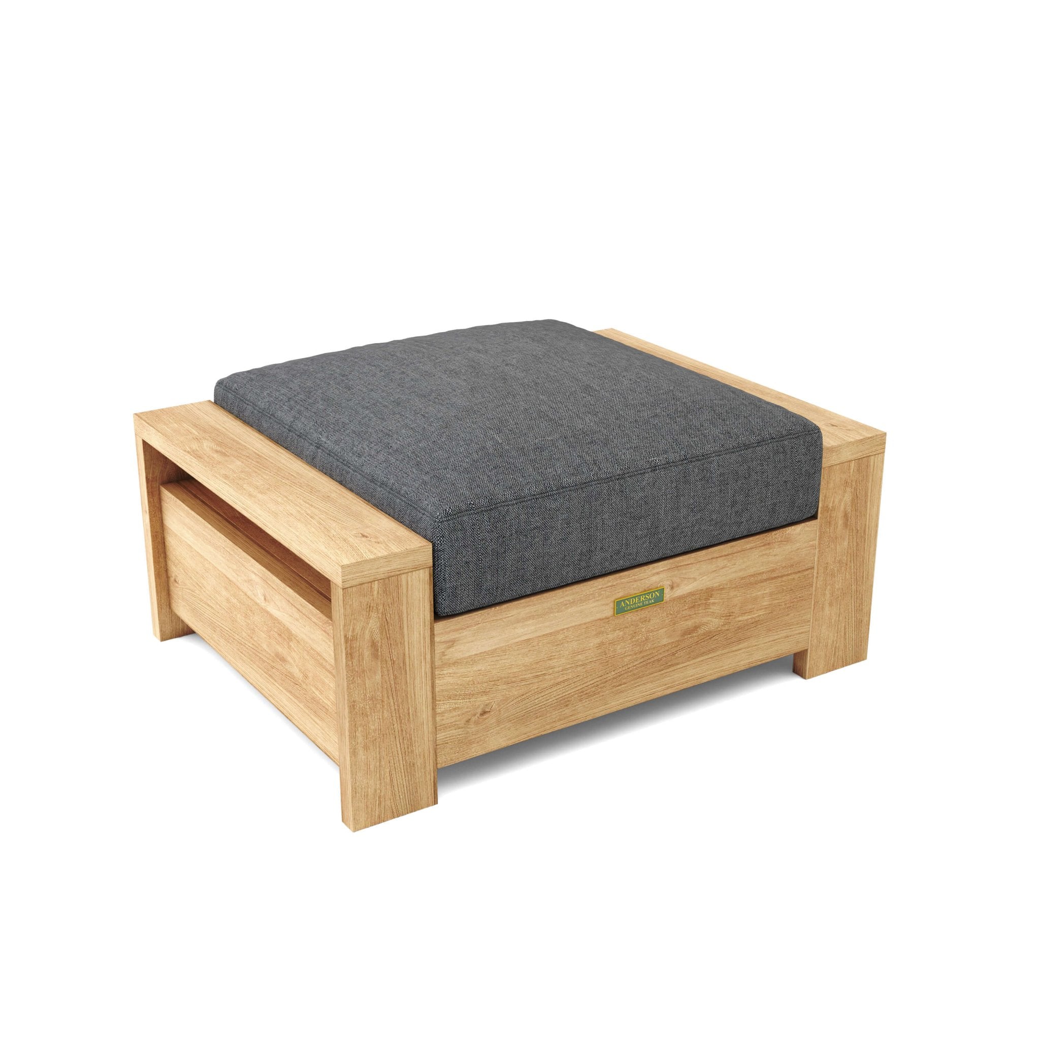 Madera Ottoman – (Cast Slate) by Anderson Teak