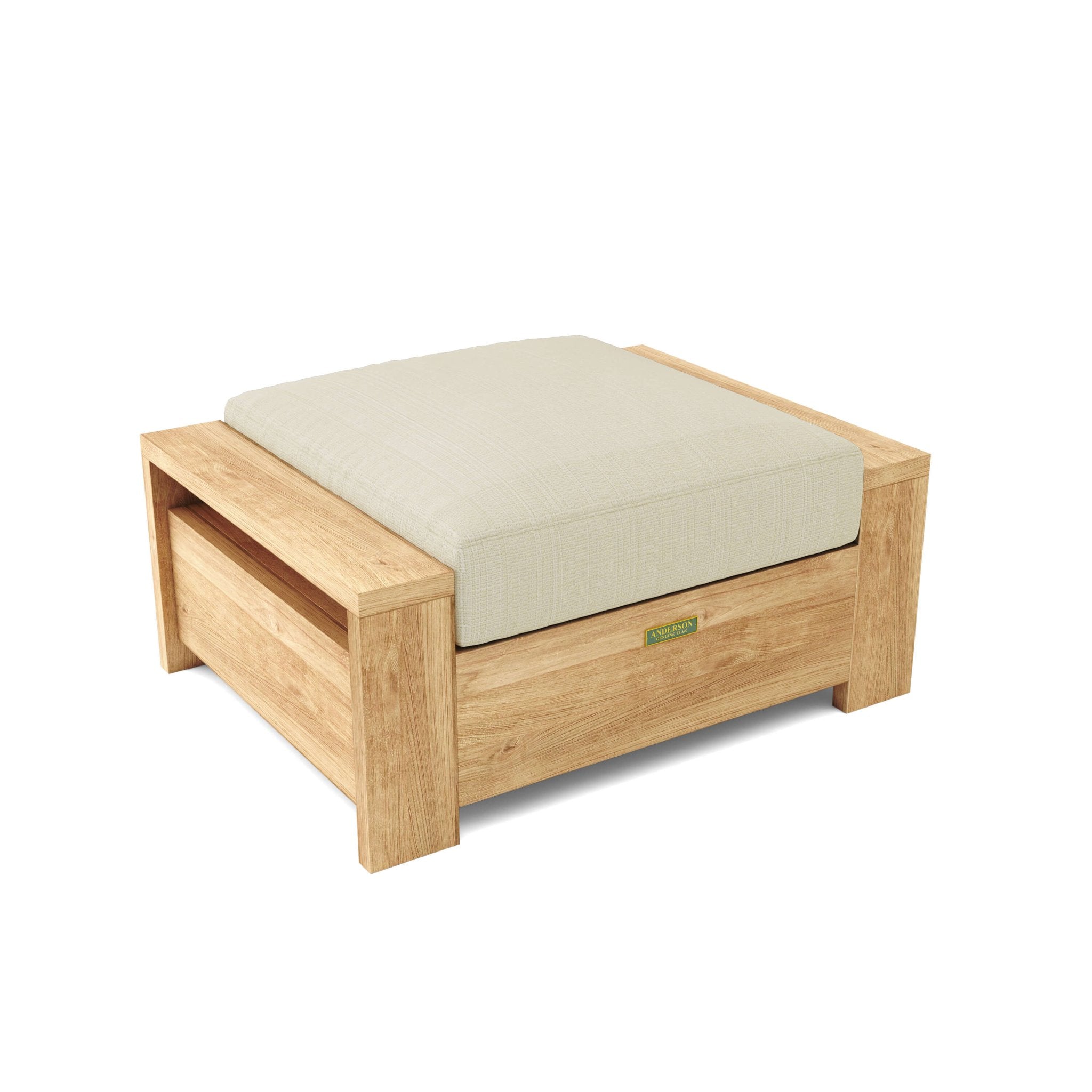 Madera Ottoman – (Cast Slate) by Anderson Teak