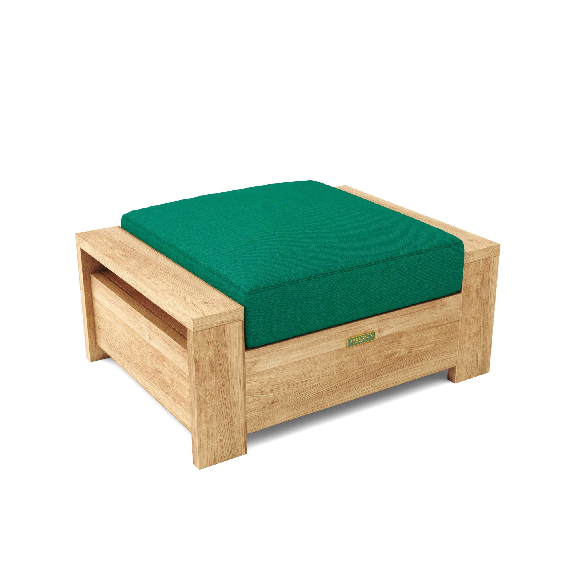 Madera Ottoman – (Forest Green) by Anderson Teak