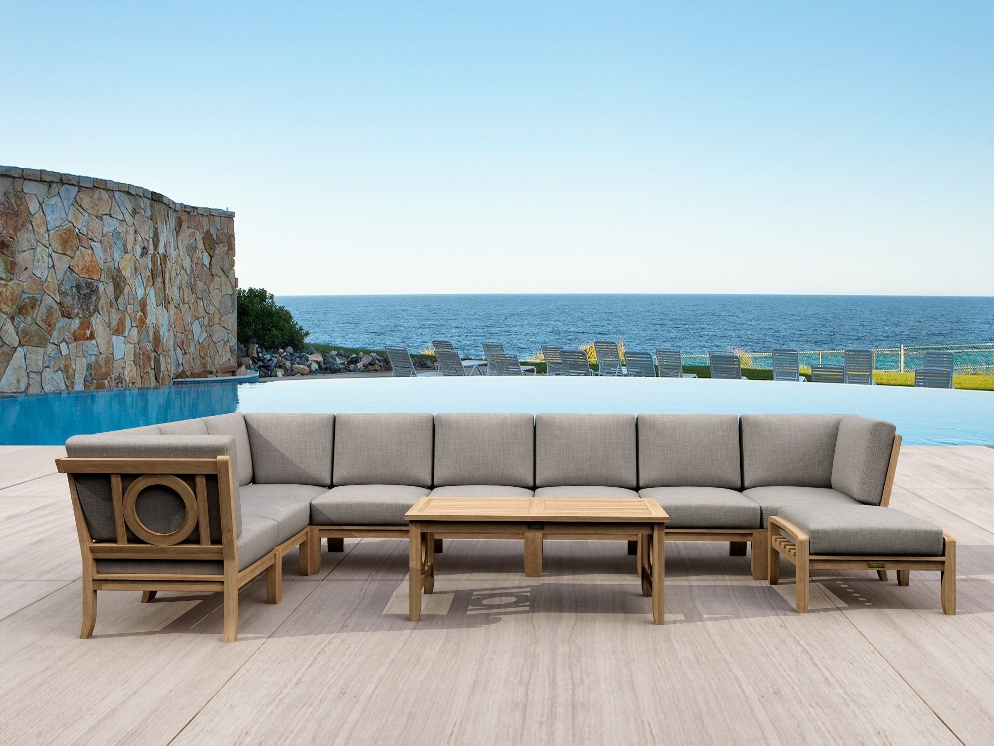 Natsepa 10 - Pieces Modular Set – (Cast Slate/Bliss Smoke) by Anderson Teak