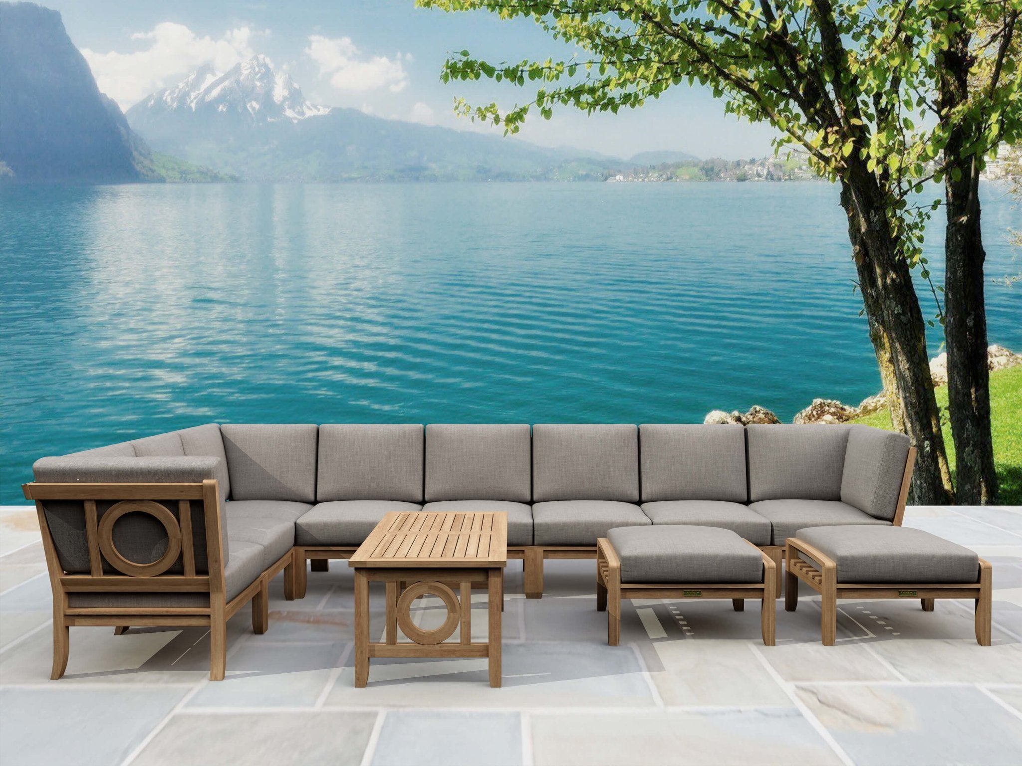 Natsepa 11 - Pieces Modular Set – (Cast Slate/Bliss Smoke) by Anderson Teak