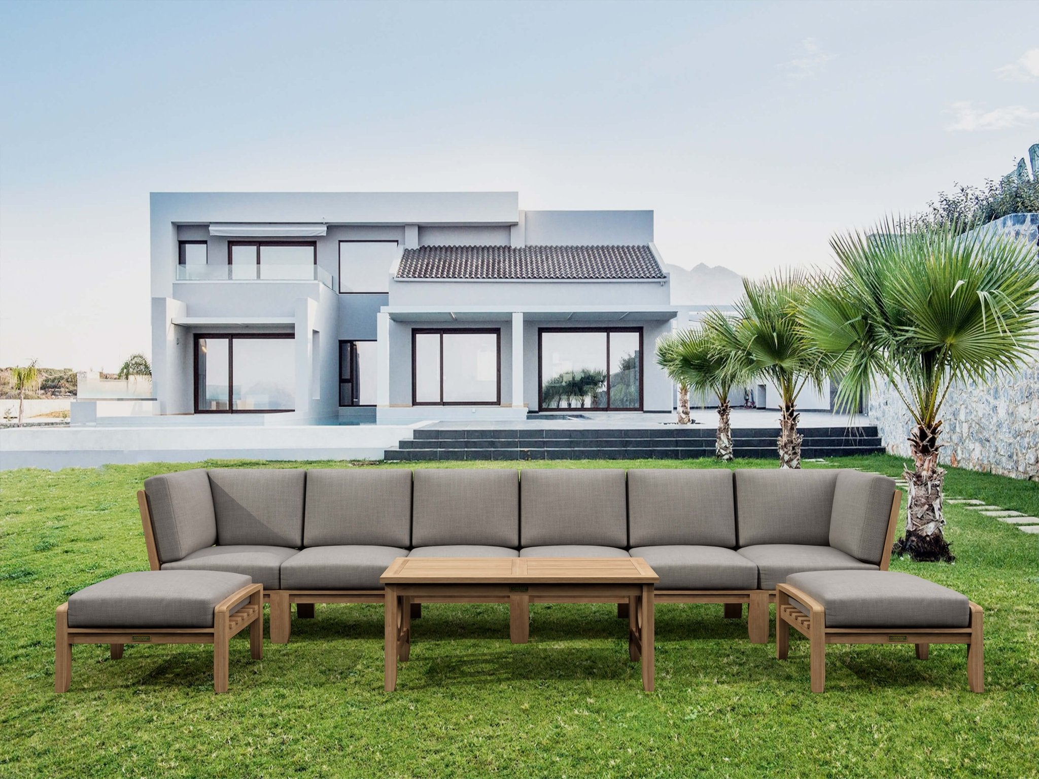 Natsepa 9 - Pieces Modular Set B – (Cast Slate/Bliss Smoke) by Anderson Teak