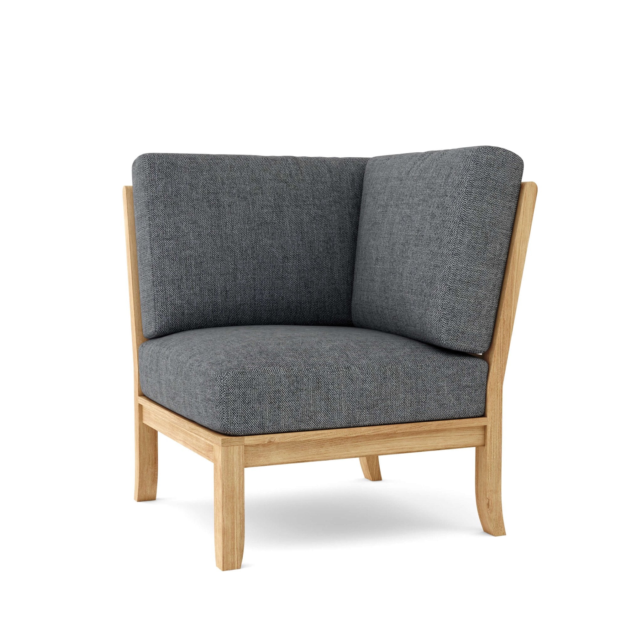 Natsepa Corner Modular Deep Seating – (Cast Charcoal) by Anderson Teak