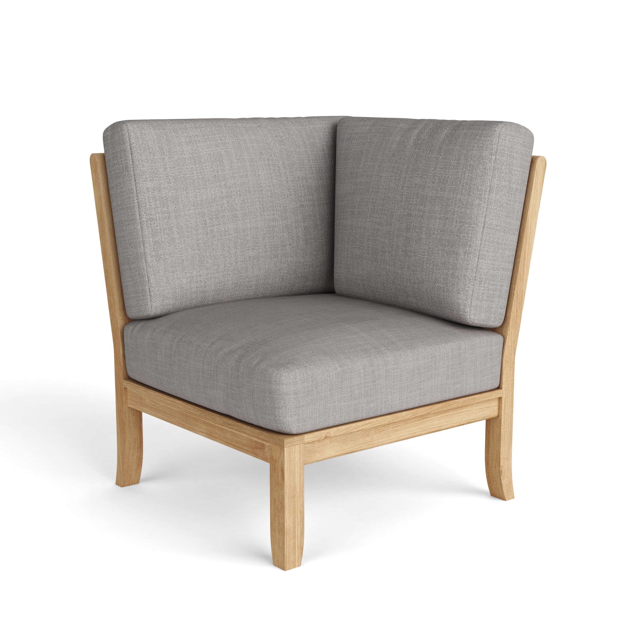 Natsepa Corner Modular Deep Seating – (Cast Slate/Bliss Smoke) by Anderson Teak