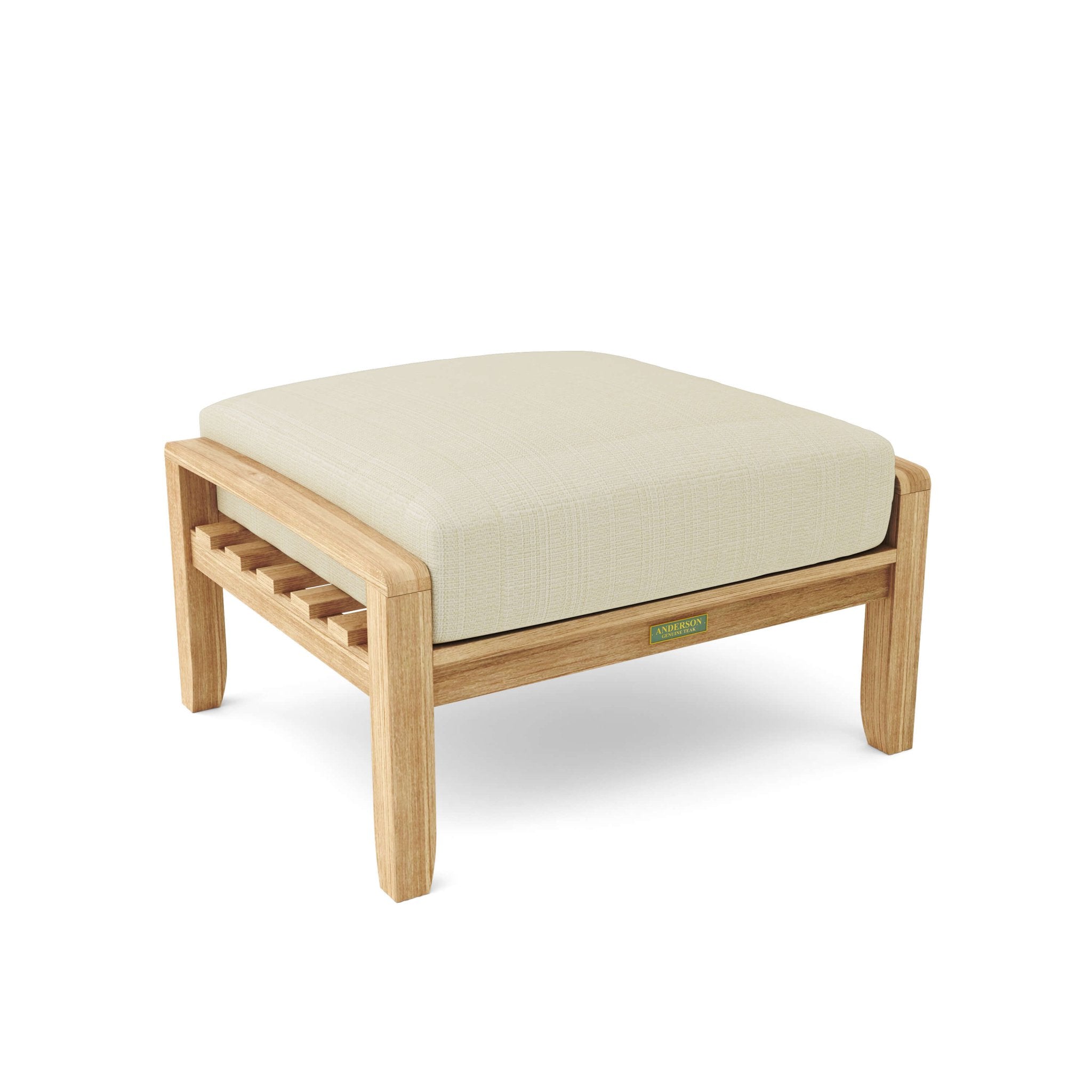 Natsepa Ottoman – (Linen Antique Beige) by Anderson Teak