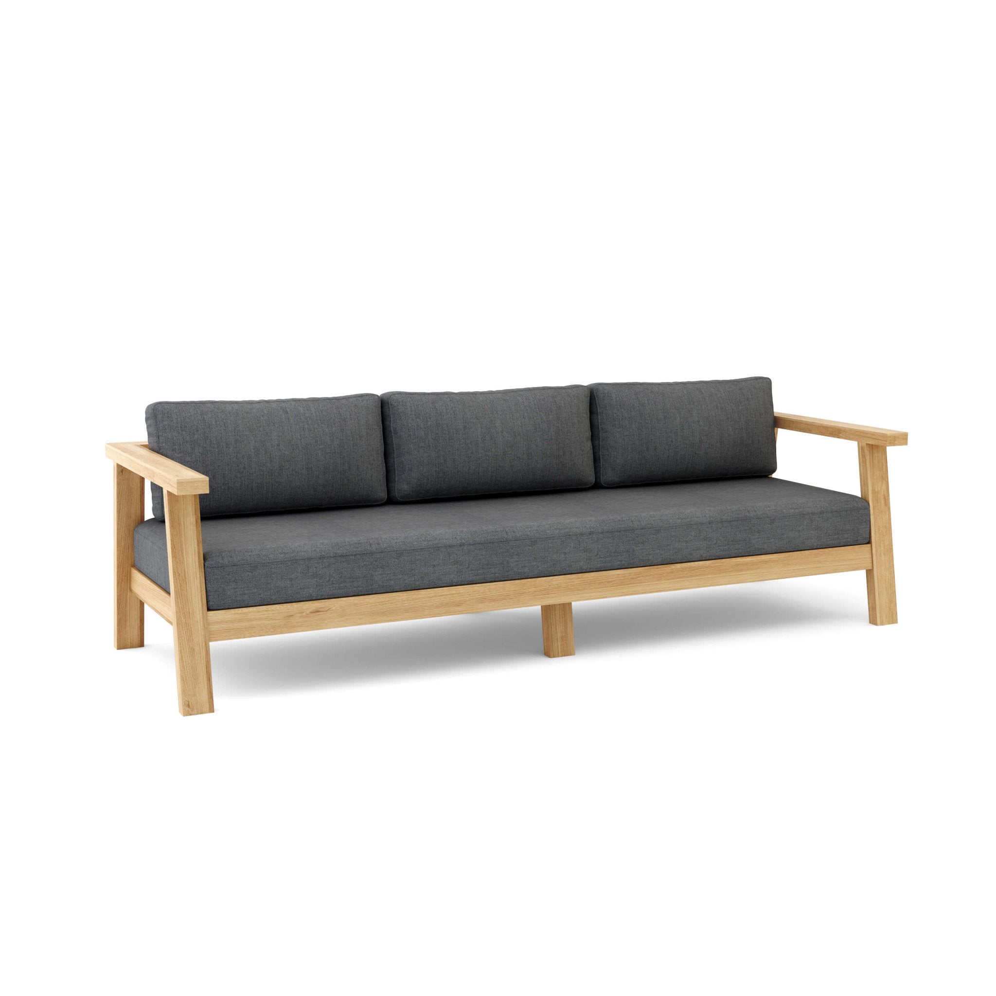 Palermo Deep Seating Sofa – Teak Sofa (Cast Charcoal) by Anderson Teak