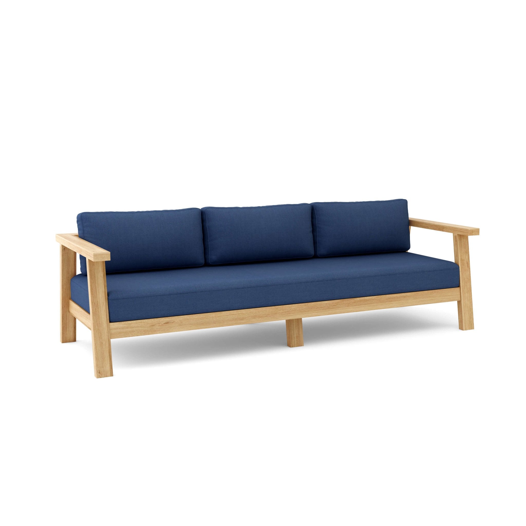 Palermo Deep Seating Sofa – Teak Sofa (Navy) by Anderson Teak