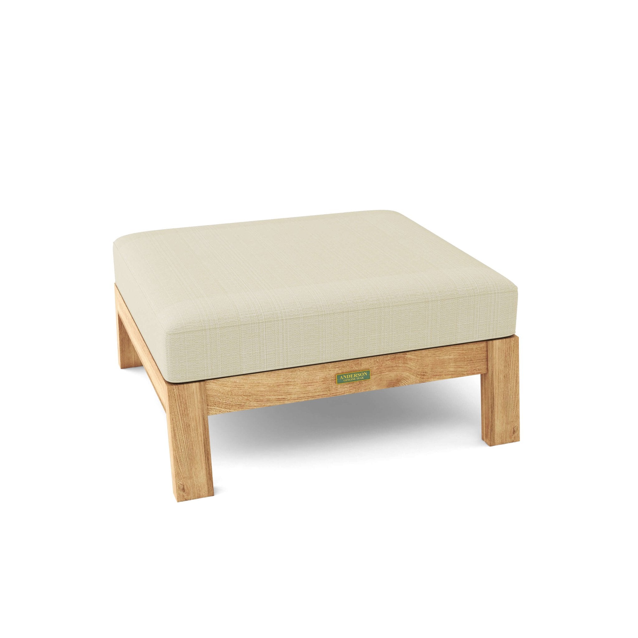 Palermo Ottoman – (Linen Antique Beige) by Anderson Teak