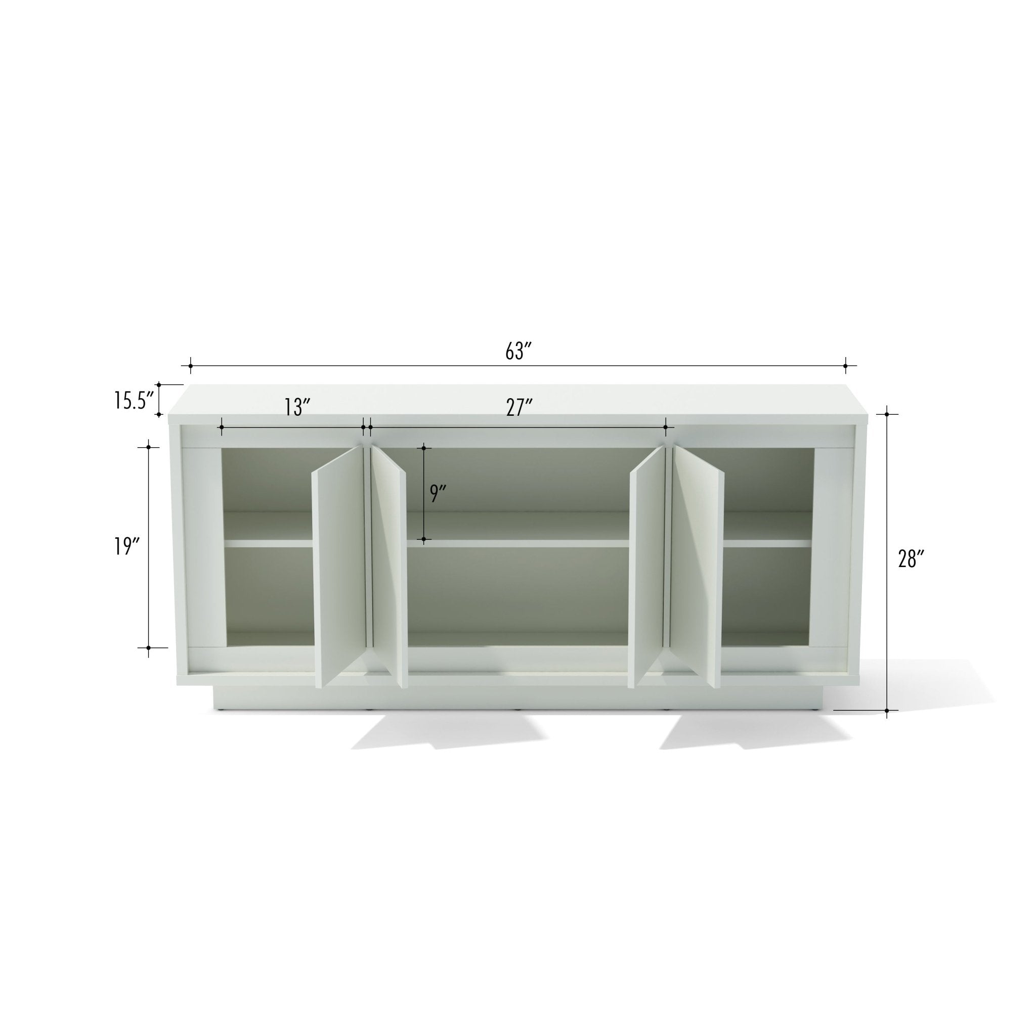 Paraggi Sideboard – (White & Mahogany) by Anderson Teak