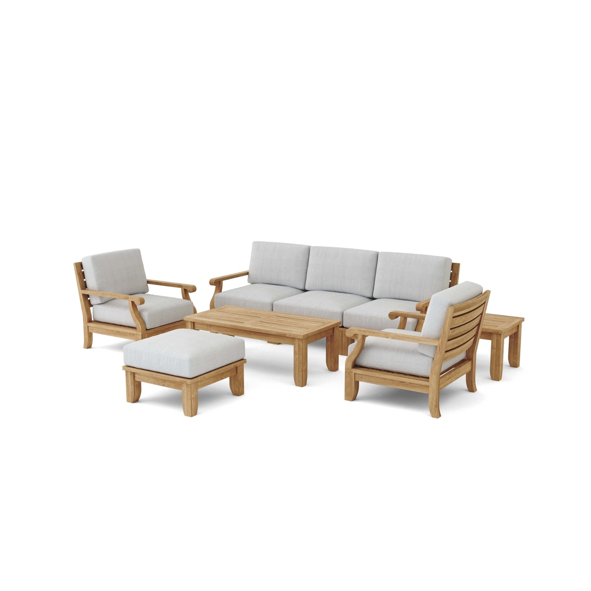 Riviera Luxe 8 - Pieces Modular Set – (Cast Slate/Bliss Smoke) by Anderson Teak