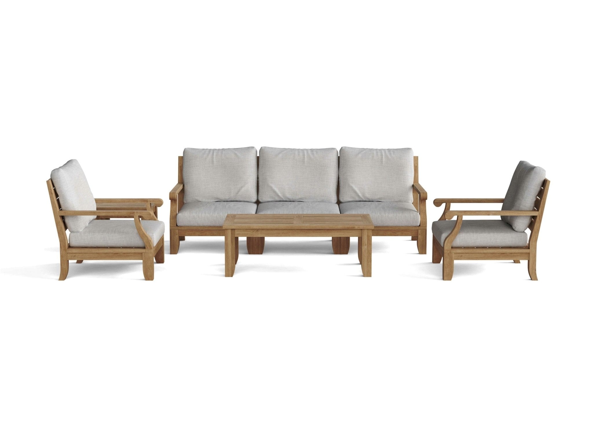 Riviera Modular Deep Seating Set – (Cast Slate) by Anderson Teak