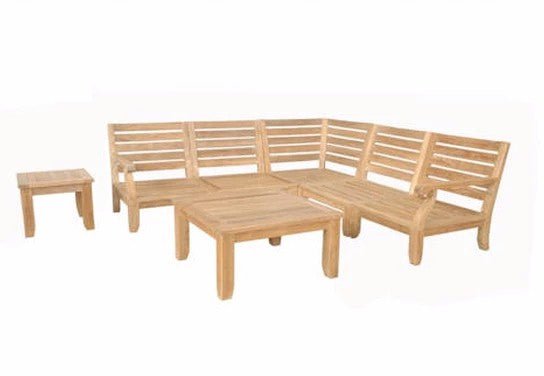 Riviera Modular Deep Seating Set – (Cast Slate) by Anderson Teak