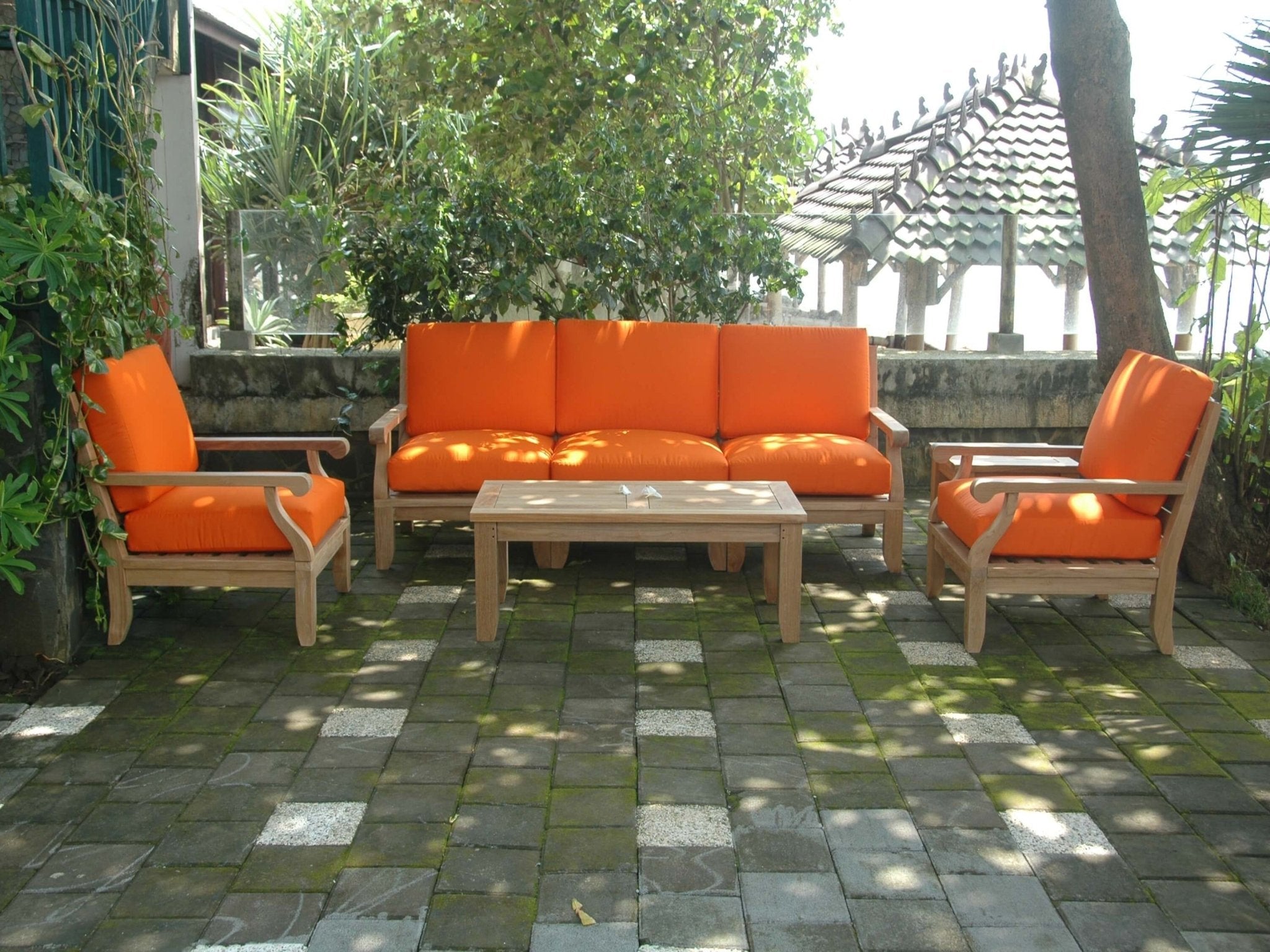 Riviera Modular Deep Seating Set – (Cast Slate) by Anderson Teak