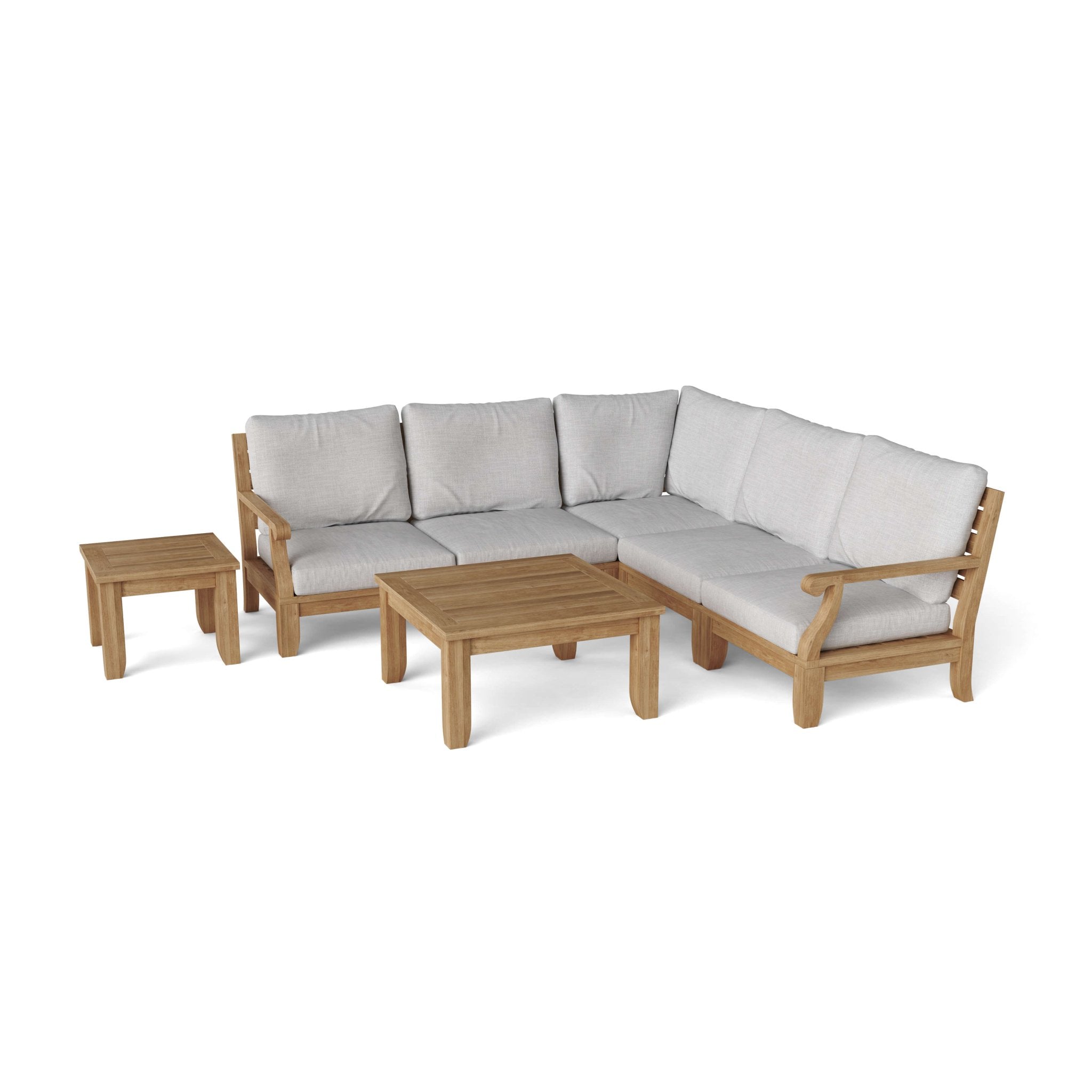 Riviera Modular Deep Seating Set – (Cast Slate) by Anderson Teak