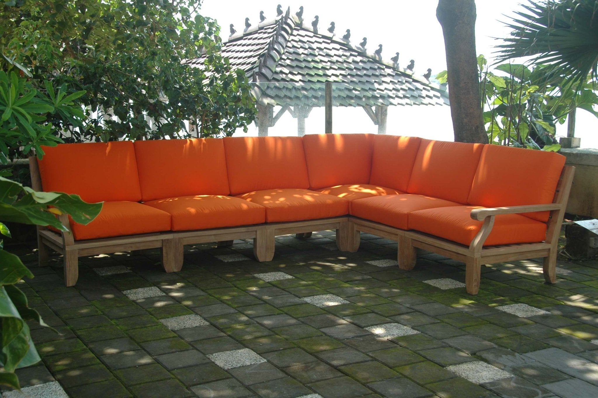 Riviera Modular Deep Seating Set – (Cast Slate/Bliss Smoke) by Anderson Teak