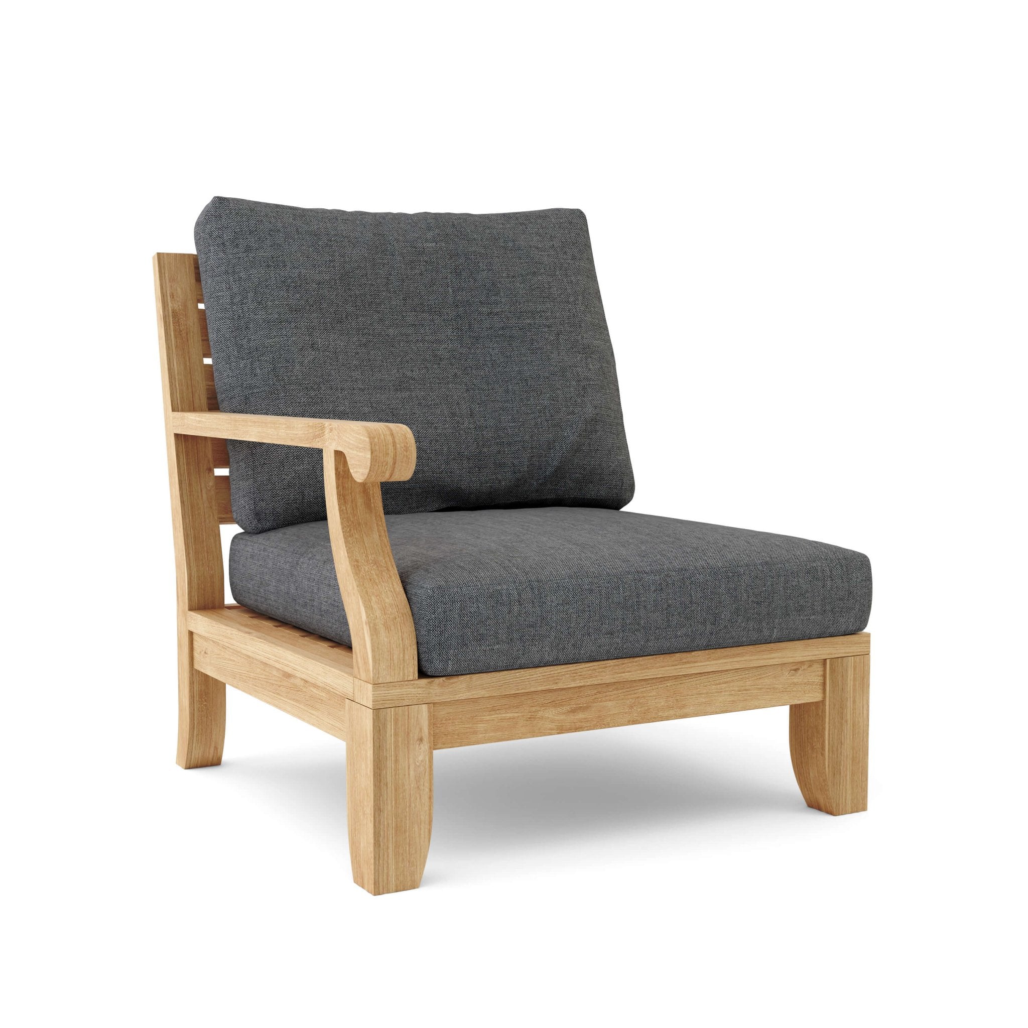 Riviera Modular Deep Seating Set – Teak Sofa (Cast Charcoal) by Anderson Teak