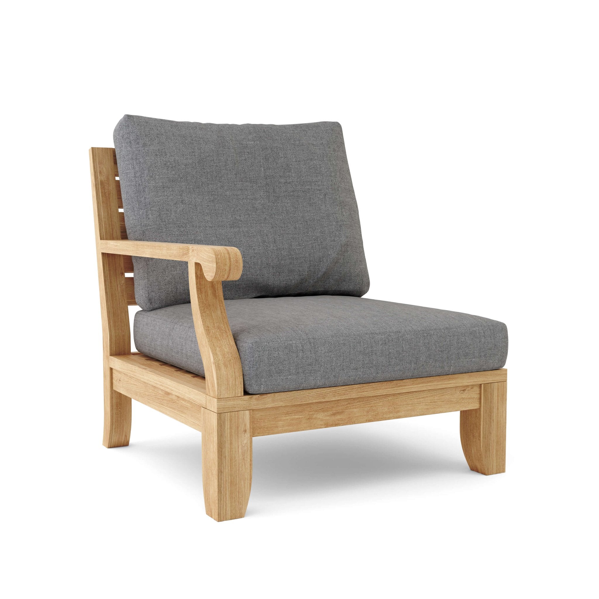 Riviera Modular Deep Seating Set – Teak Sofa (Cast Slate) by Anderson Teak