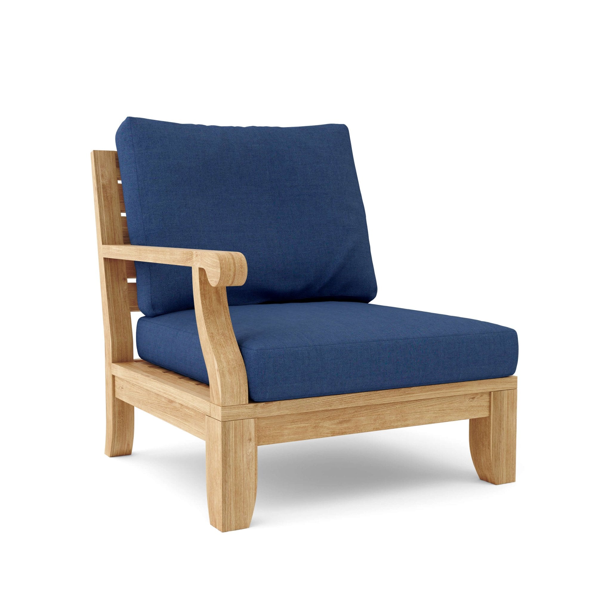Riviera Modular Deep Seating Set – Teak Sofa (Navy) by Anderson Teak