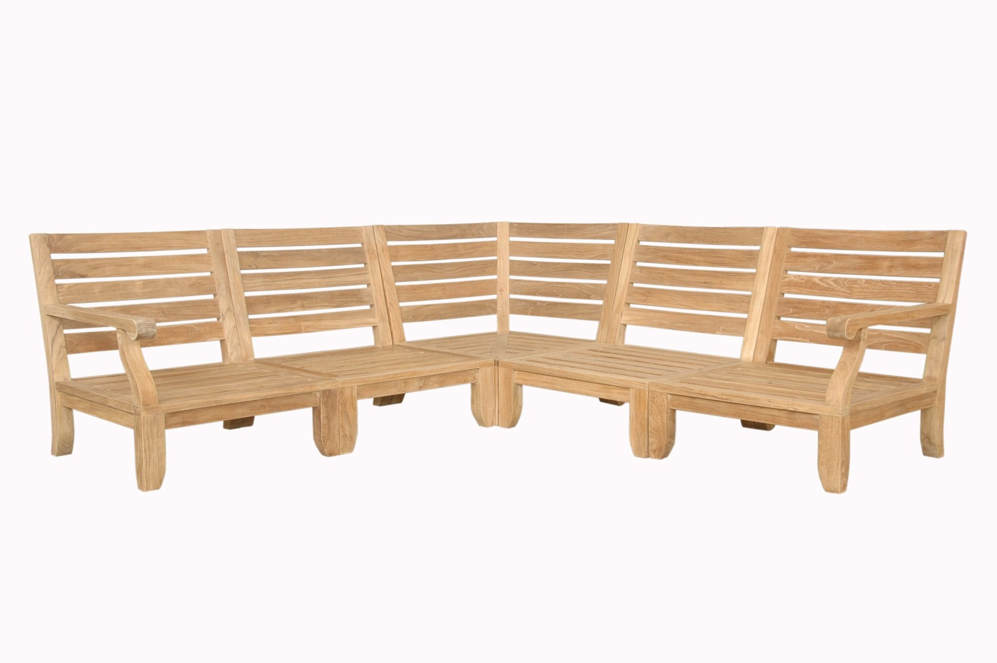 Riviera Modular Deep Seating Set – Teak Sofa (Tuscan) by Anderson Teak