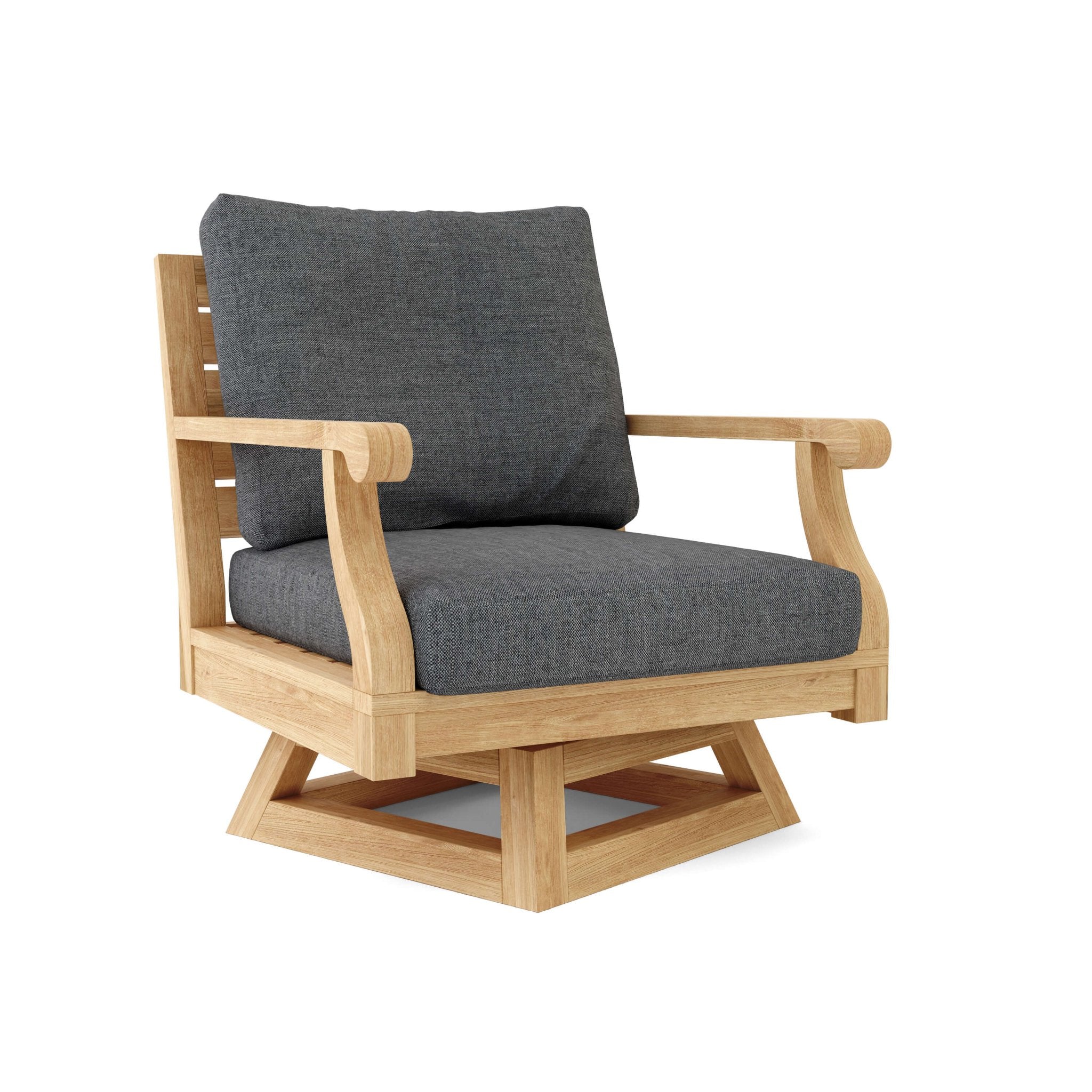 Riviera Modular Deep Seating – Teak Sofa (Cast Charcoal) by Anderson Teak