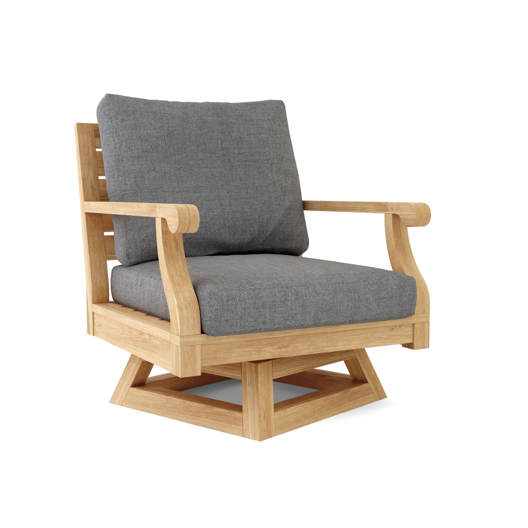 Riviera Modular Deep Seating – Teak Sofa (Cast Slate) by Anderson Teak