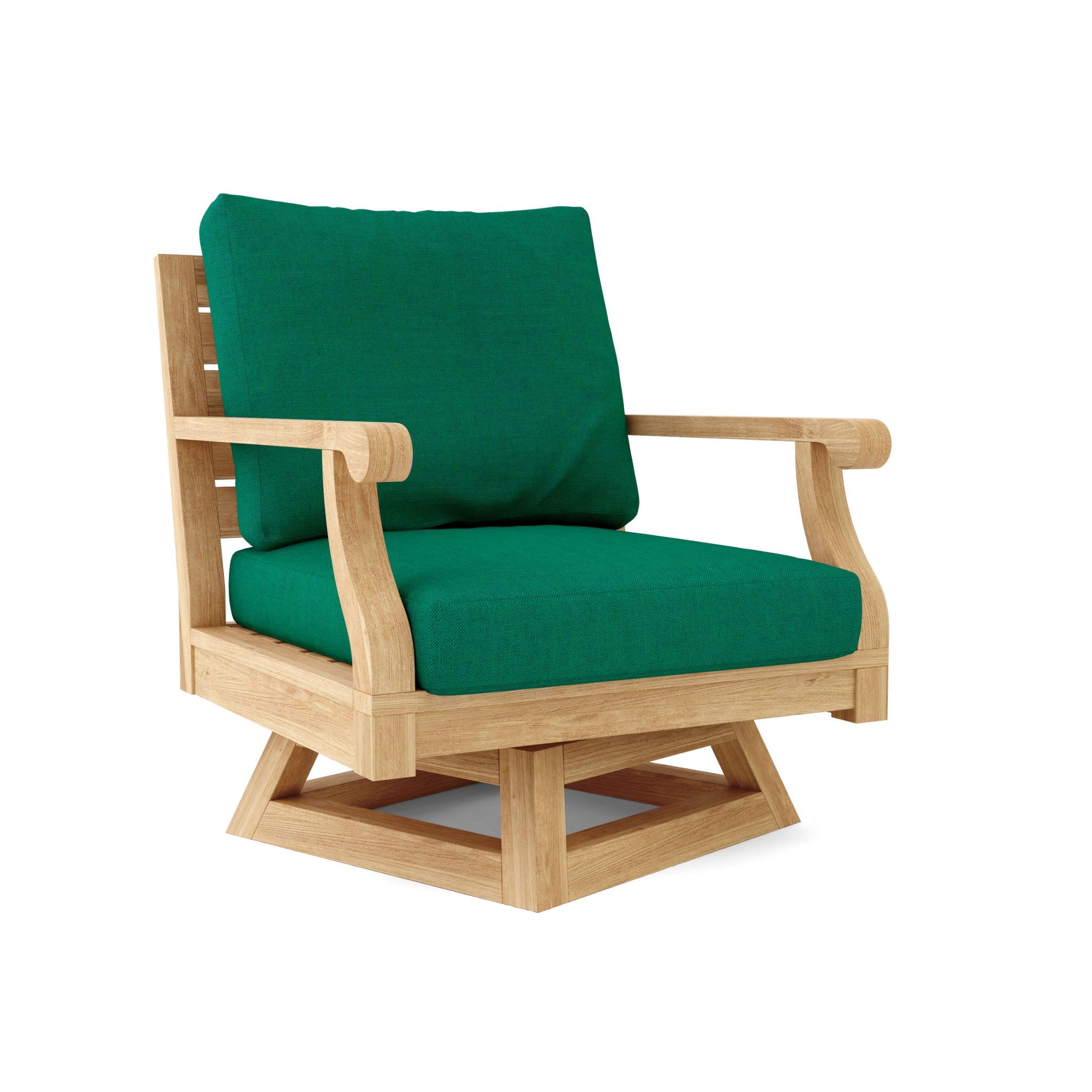 Riviera Modular Deep Seating – Teak Sofa (Forest Green) by Anderson Teak