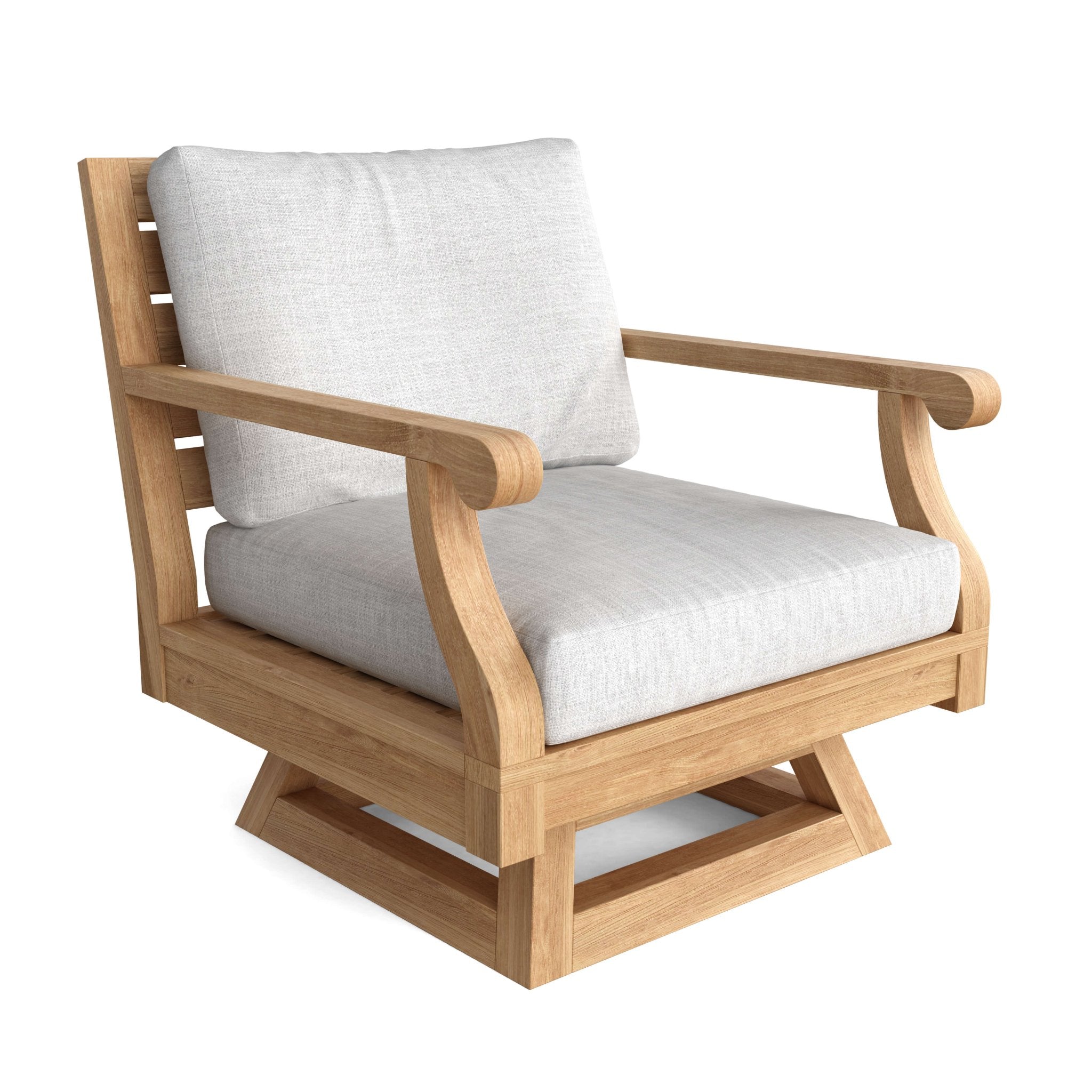 Riviera Modular Deep Seating – Teak Sofa (Forest Green) by Anderson Teak