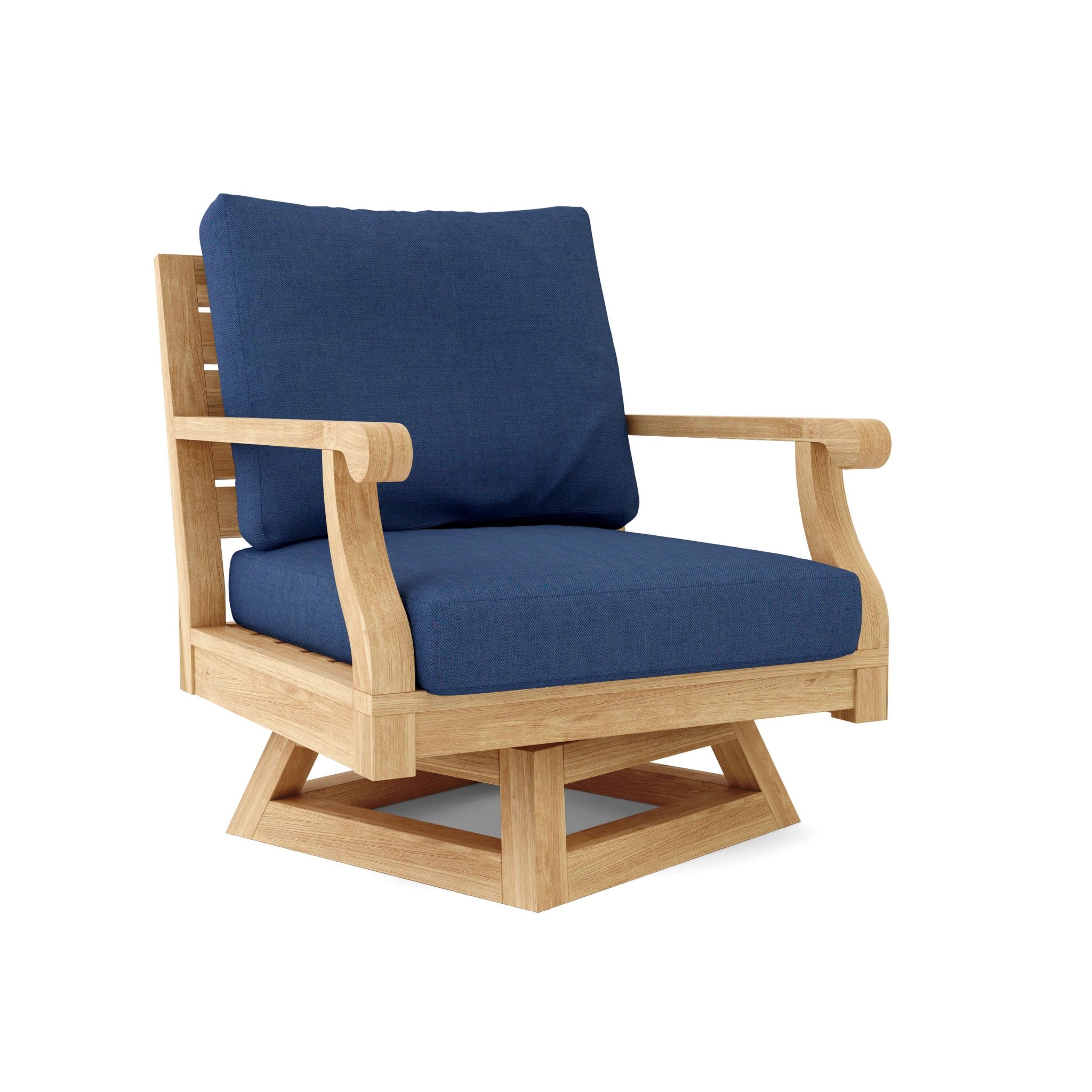 Riviera Modular Deep Seating – Teak Sofa (Navy) by Anderson Teak